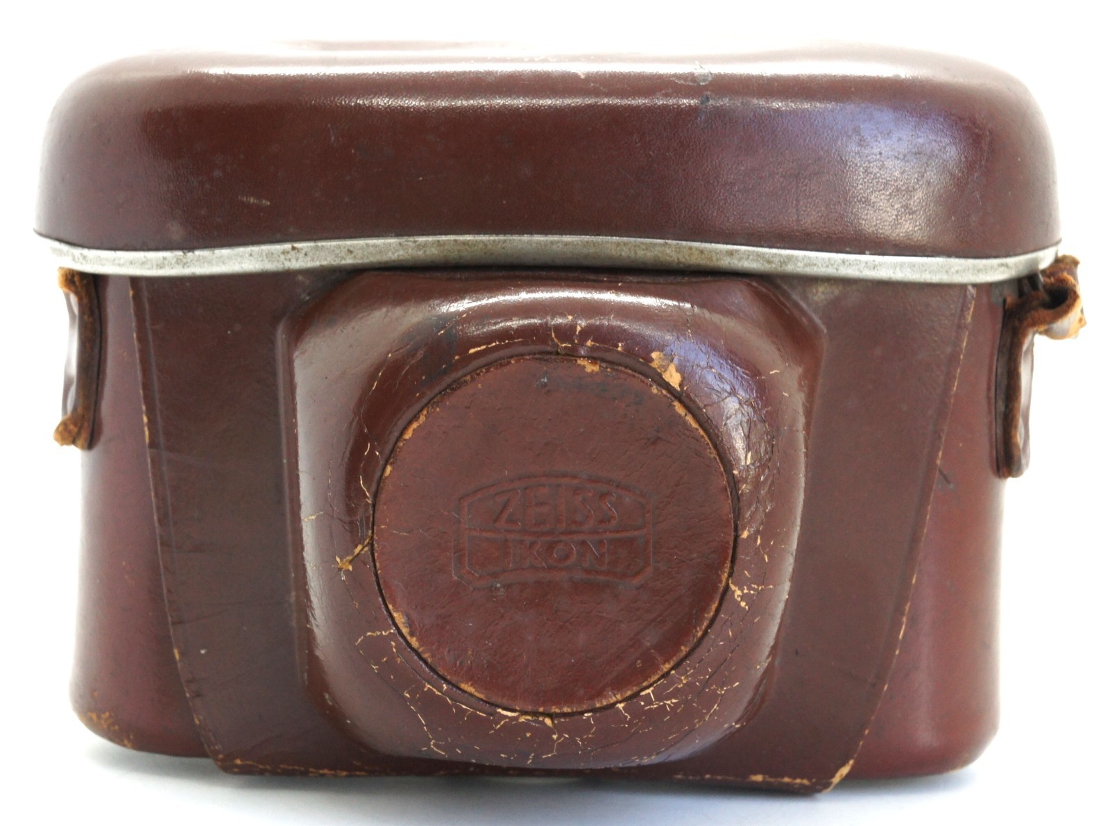 Vintage Zeiss Ikon Brown Leather Camera Case For Contina Contessa Fair Cond.