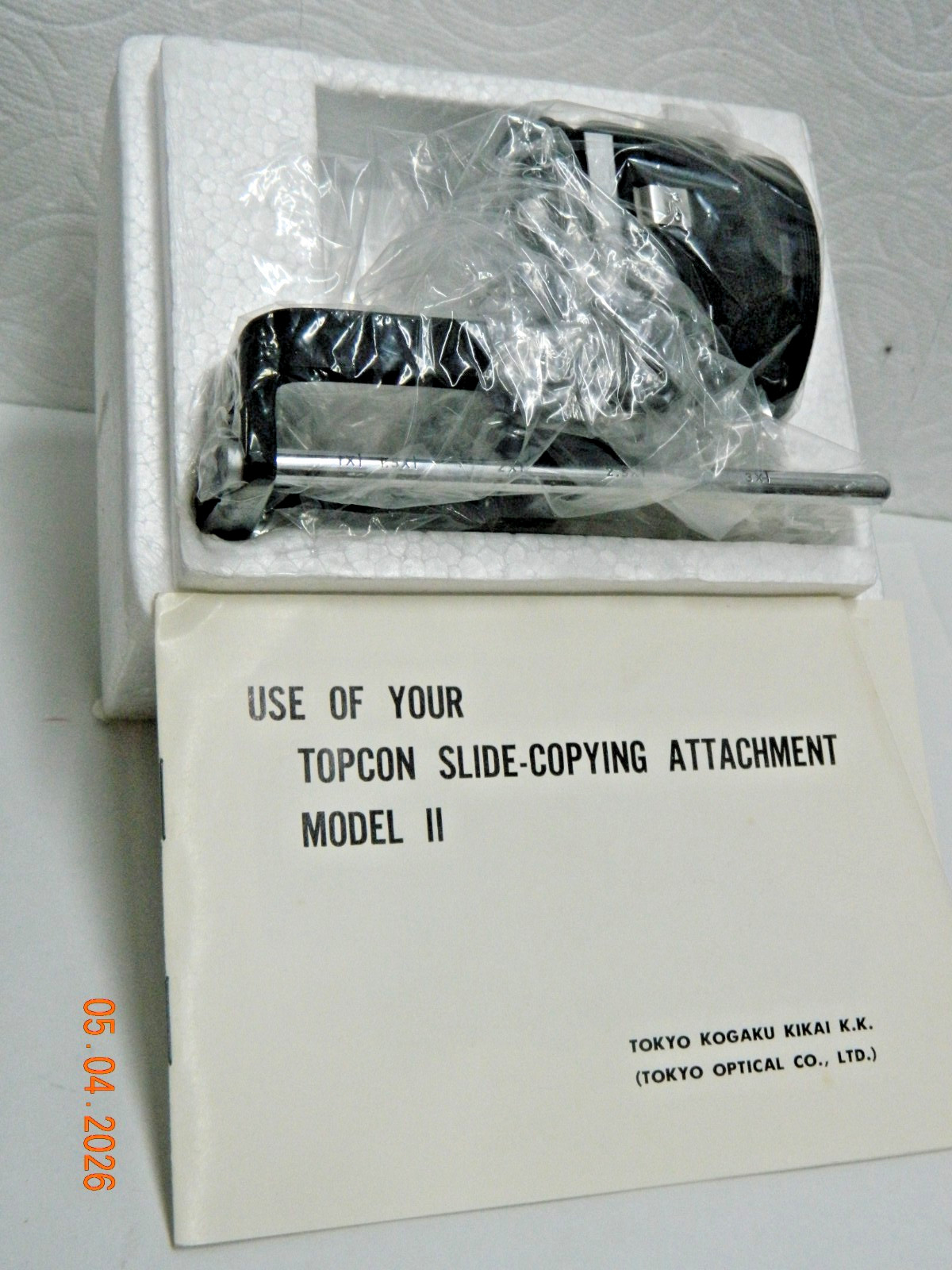 Topcon Slide Copying Attachment Model II For Topcon Cameras NIB