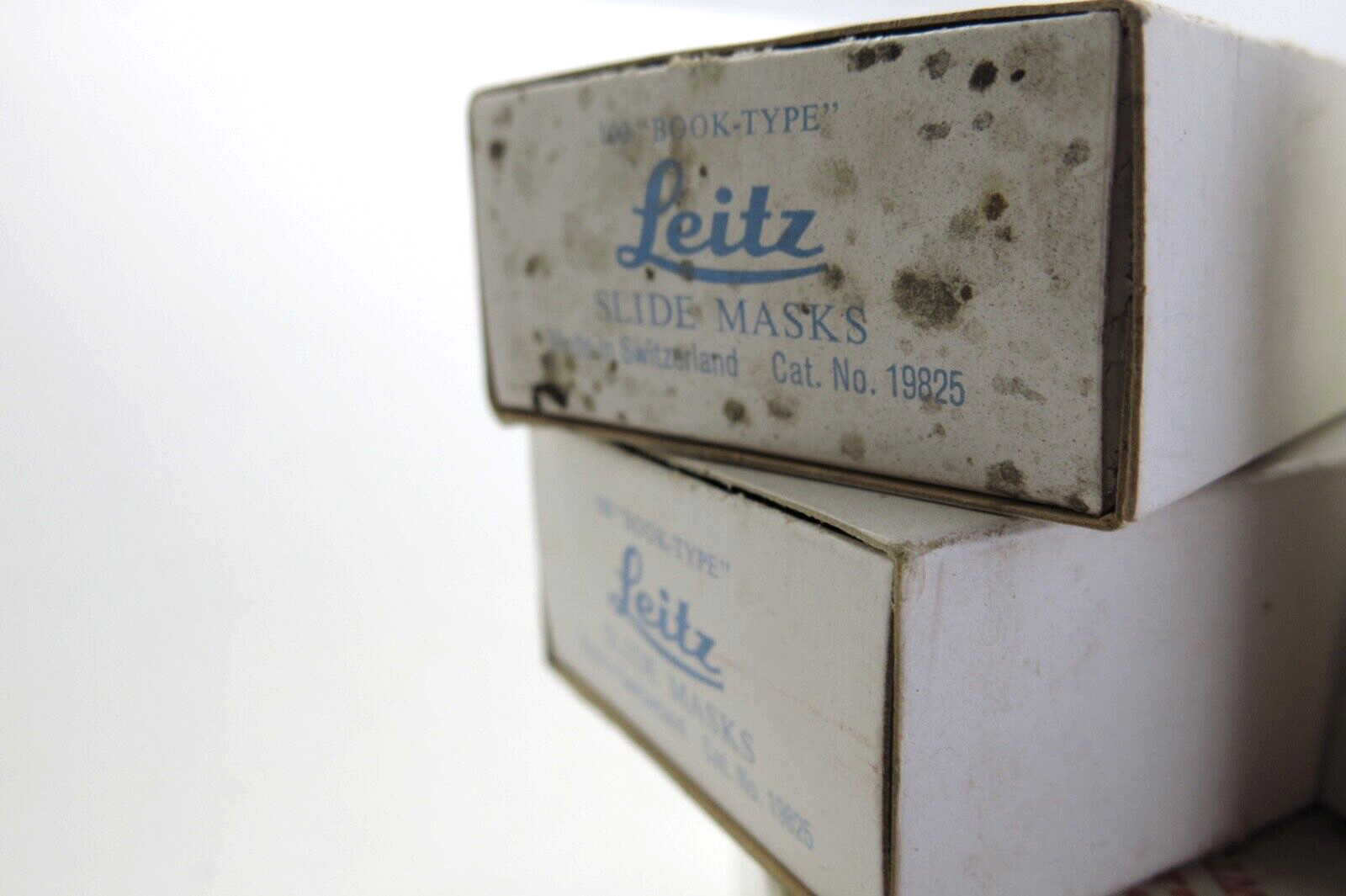 E. Leitz New York Slide Mount Glass Plate Set w/ Tape and Slide Masks