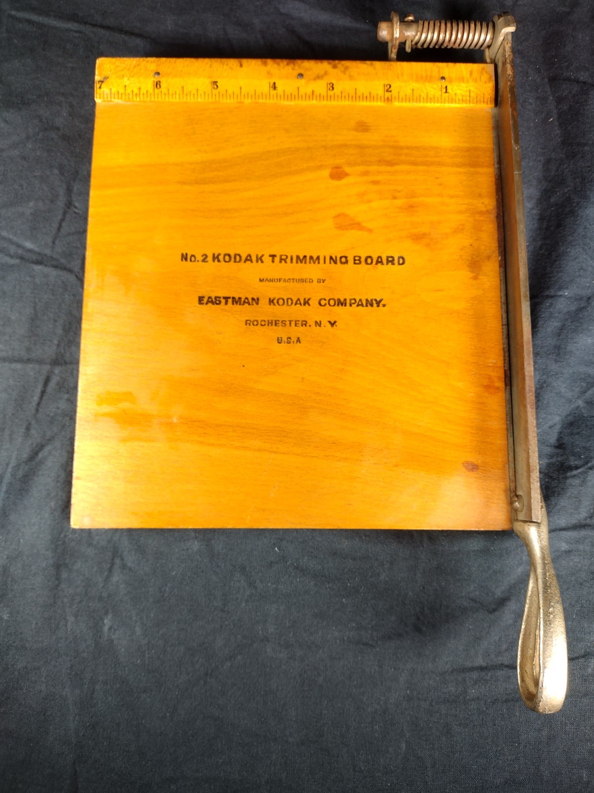 Vintage Eastman Kodak No. 2 Photo Paper Trimming Board Rochester N.Y.