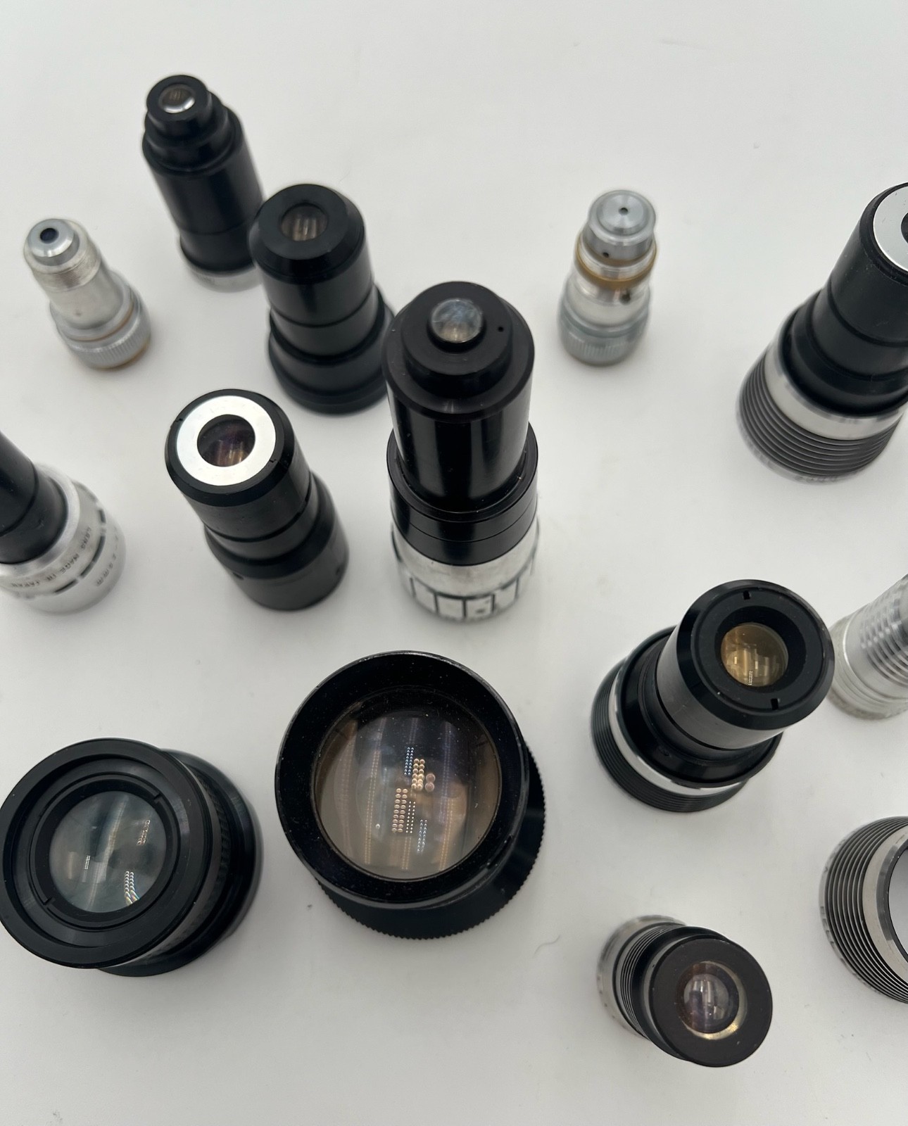 – LOT OF ASSORTED LENSES-PROJECTOR/CAMERA LENSES FOR PARTS/AS-IS