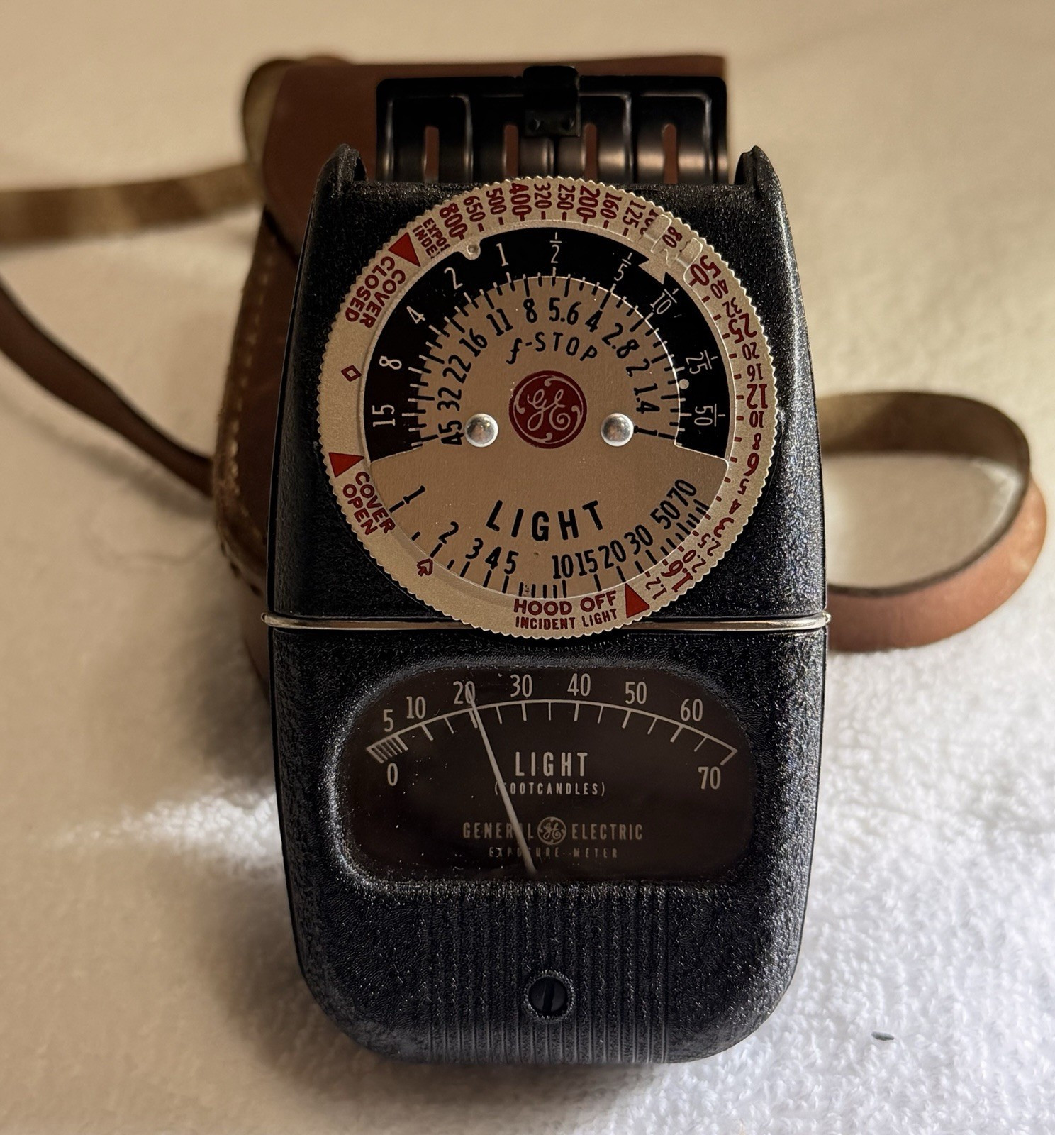 Vintage General Electric Exposure/Light Meter DW-68 With Case tested working