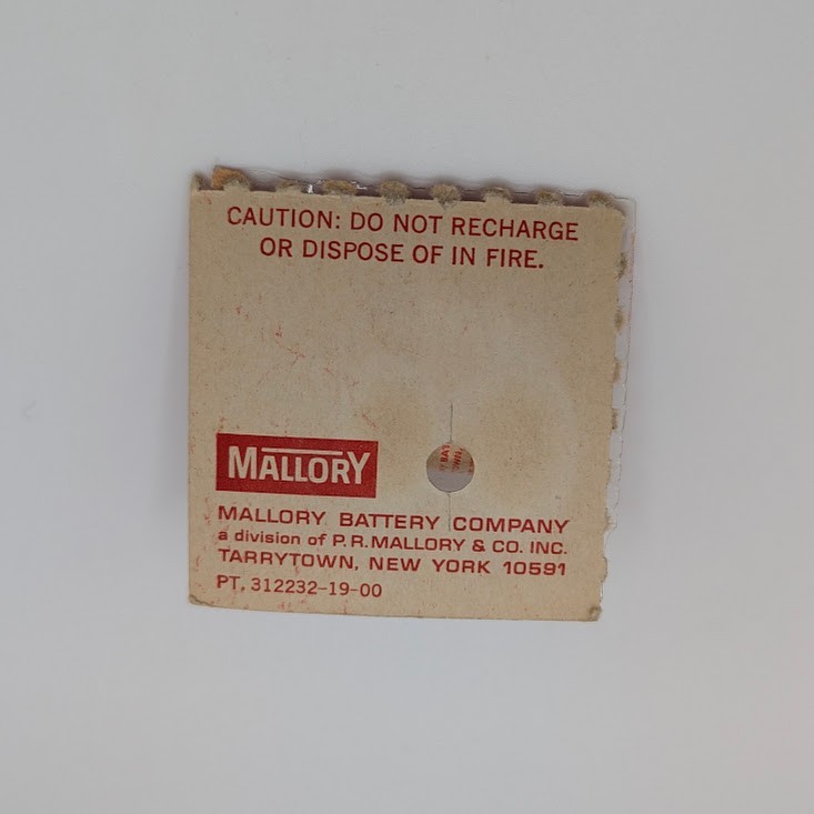 Vintage Mallory Duracell Mercury Battery PX-27 5.6 Volts SEALED – NOT TESTED