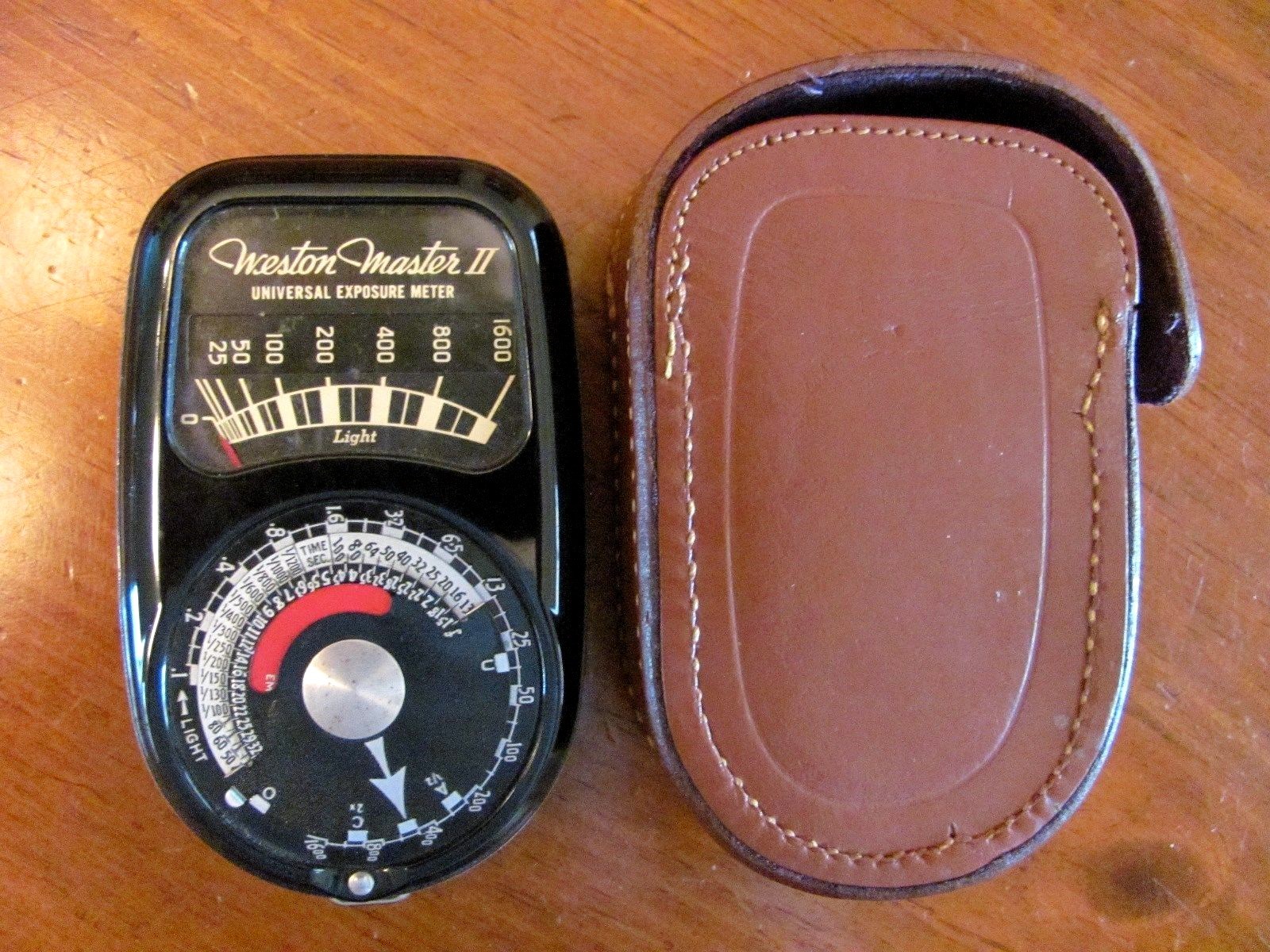 VINTAGE ‘WESTON MASTER II’ WESTERN ELEC.INST.CORP UNIVERSAL EXPOSURE METER +CASE
