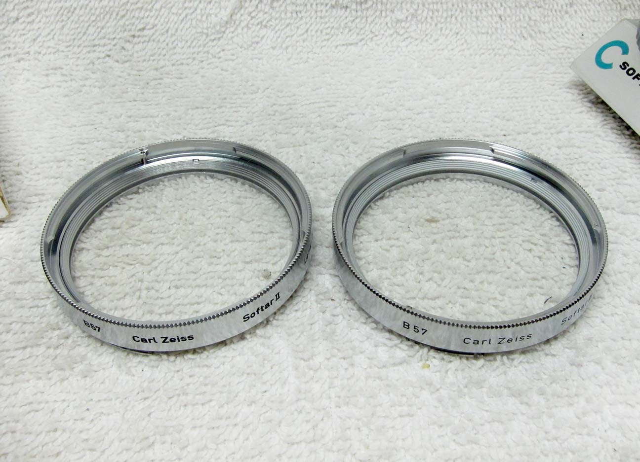 TWO Hasselblad/Zeiss 50/B57 SOFTAR II & III FILTERS. 80mm Planar. MINTY w/Box