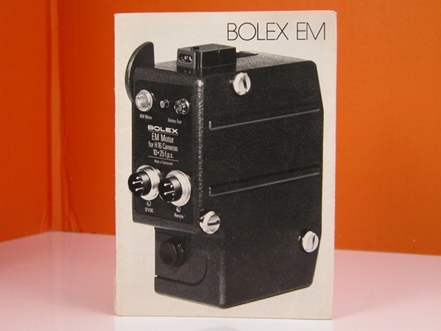 Factory BOLEX EM Motor INSTRUCTION MANUAL Original Nice!