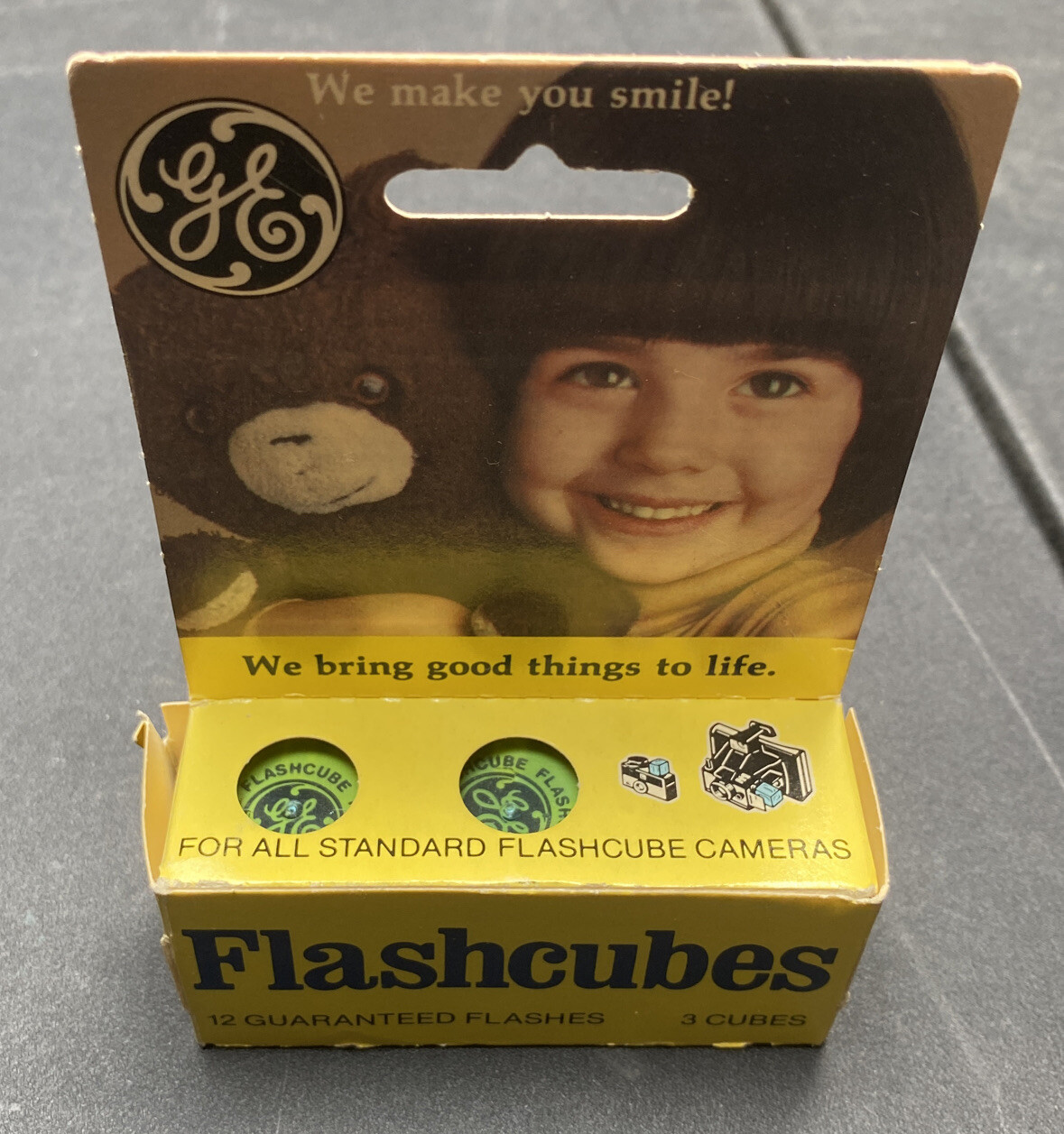 Vintage GE Flashcubes Original Box Set Of 3 Cubes