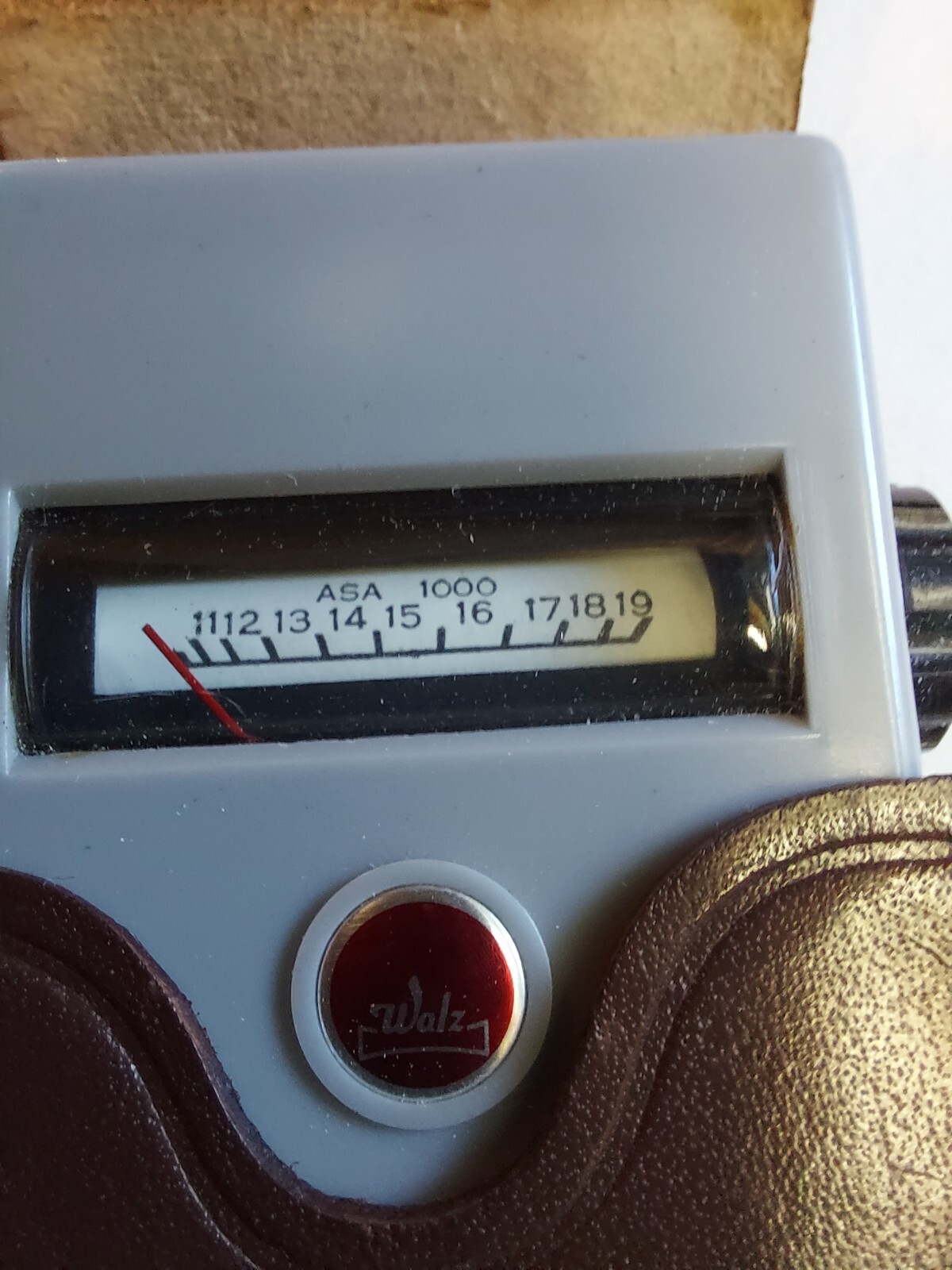 Vintage WALZ Light Exposure Meter Japan Leather Case