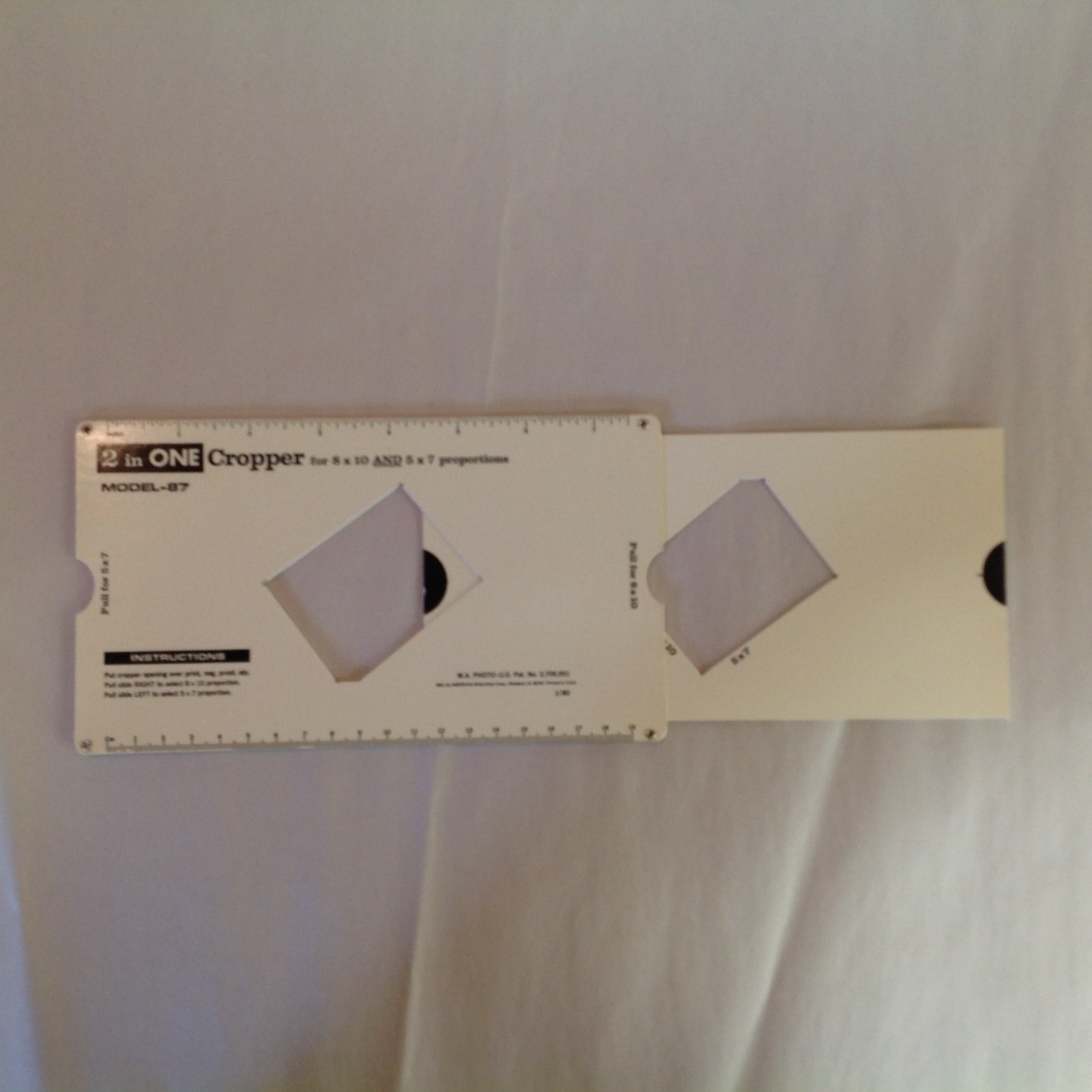 Vtg 2 In One Cropper For 8 x 10 and 5 x 7 Photo Prints Model-87 American Slide