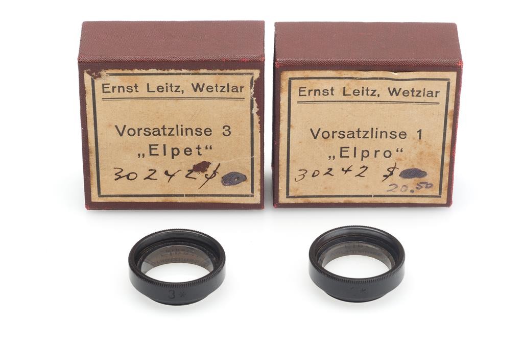 Leitz Leica Close-Up Attachment Set Elpro 1 Elpet 3 Elmar 5Cm
