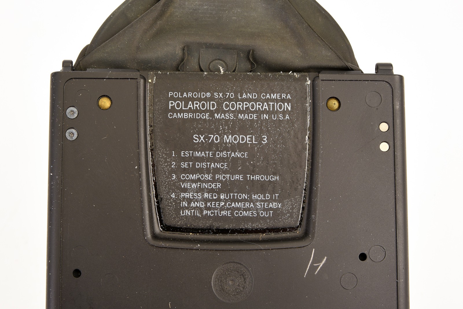 Polaroid SX-70 Model 3 Camera Replacement Part – Mirror Cover & Bellows V21