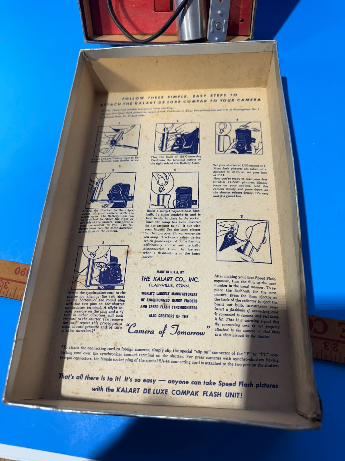 Kalart Speed Flash Safety First De Luxe Compak W/Original Box