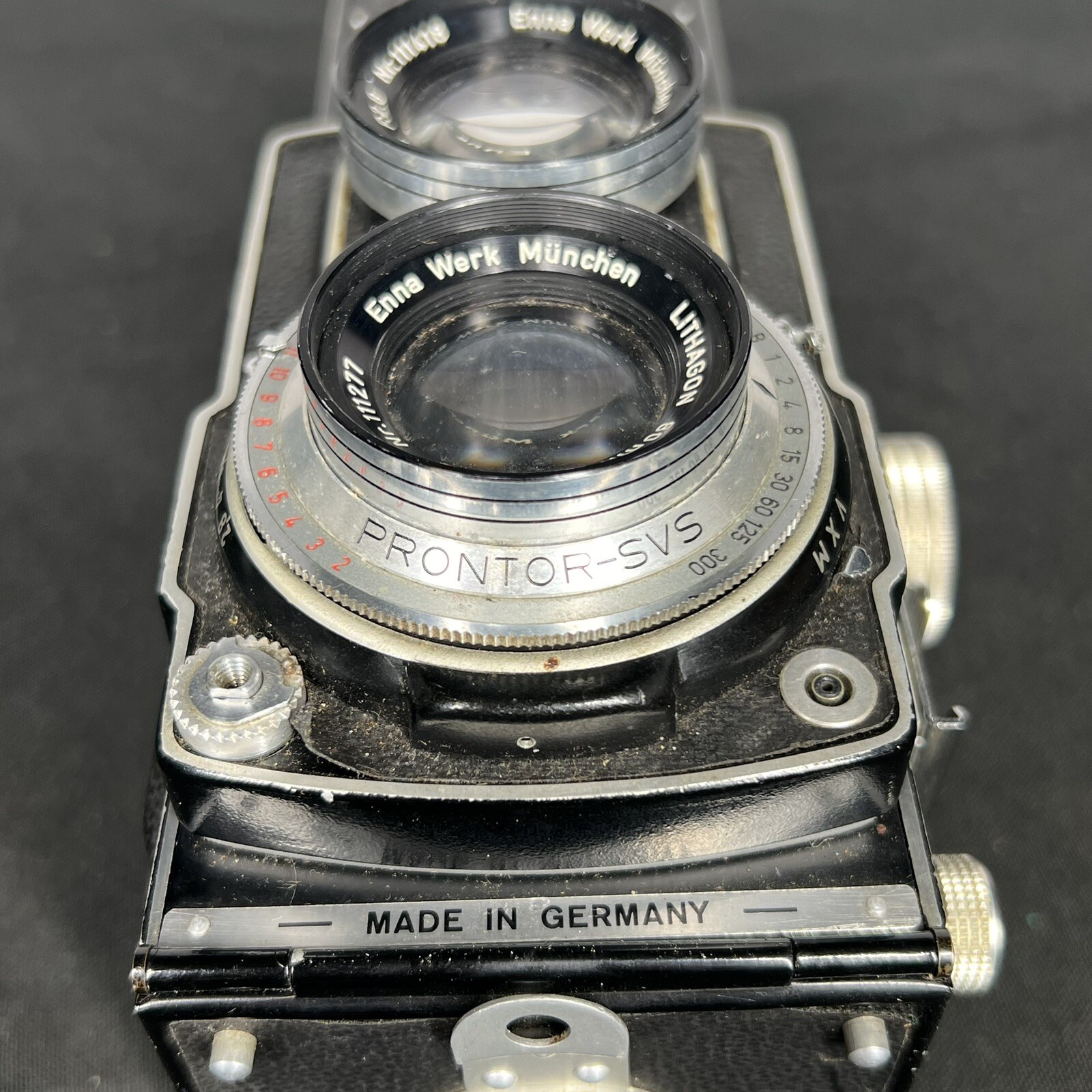 VTG Lipca Rollop Film Camera f=8cm Lithagon Lens Clean