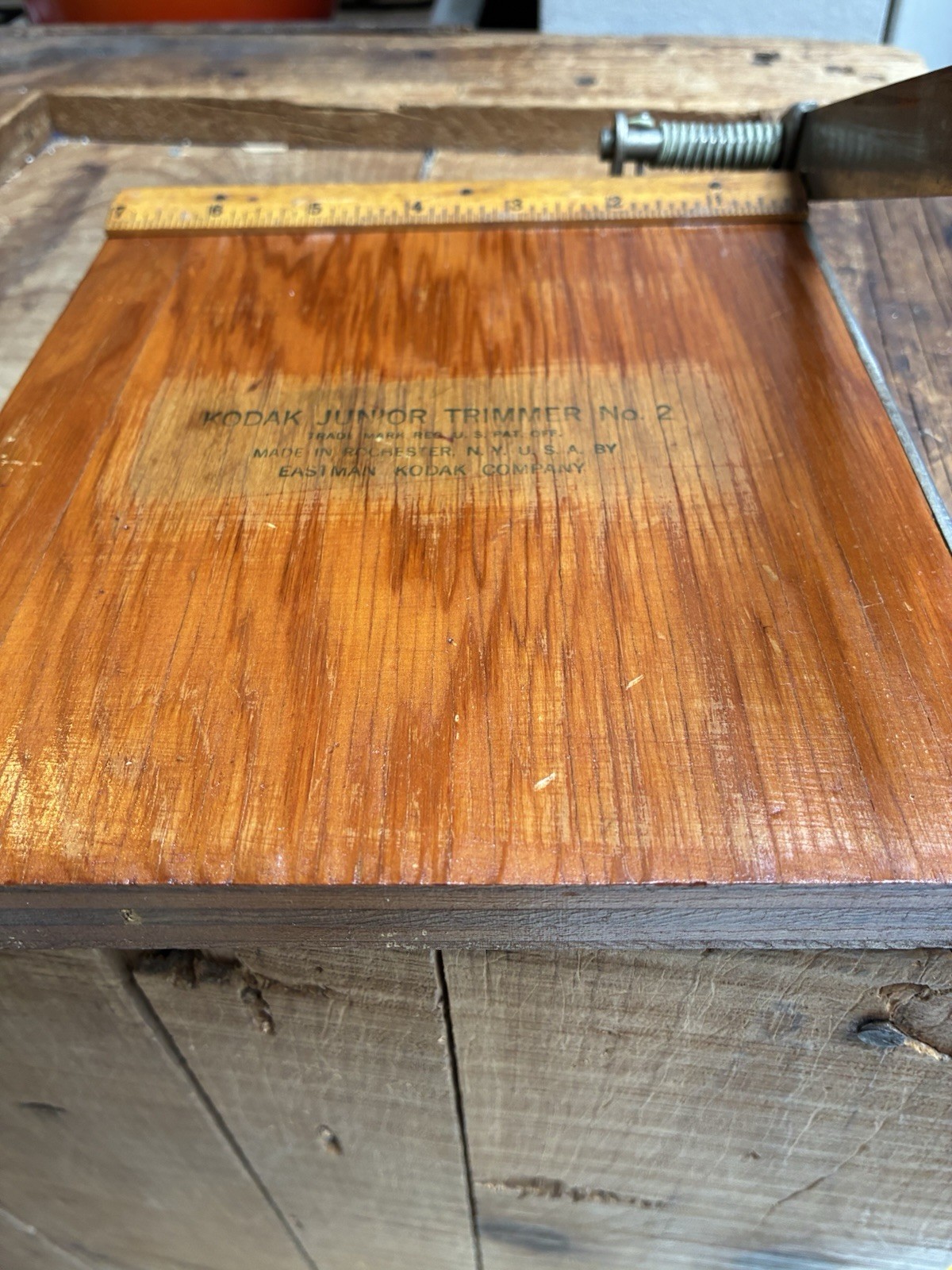 Vintage No. 2 KODAK Junior Trimming Board Photo Cutter Eastman Kodak