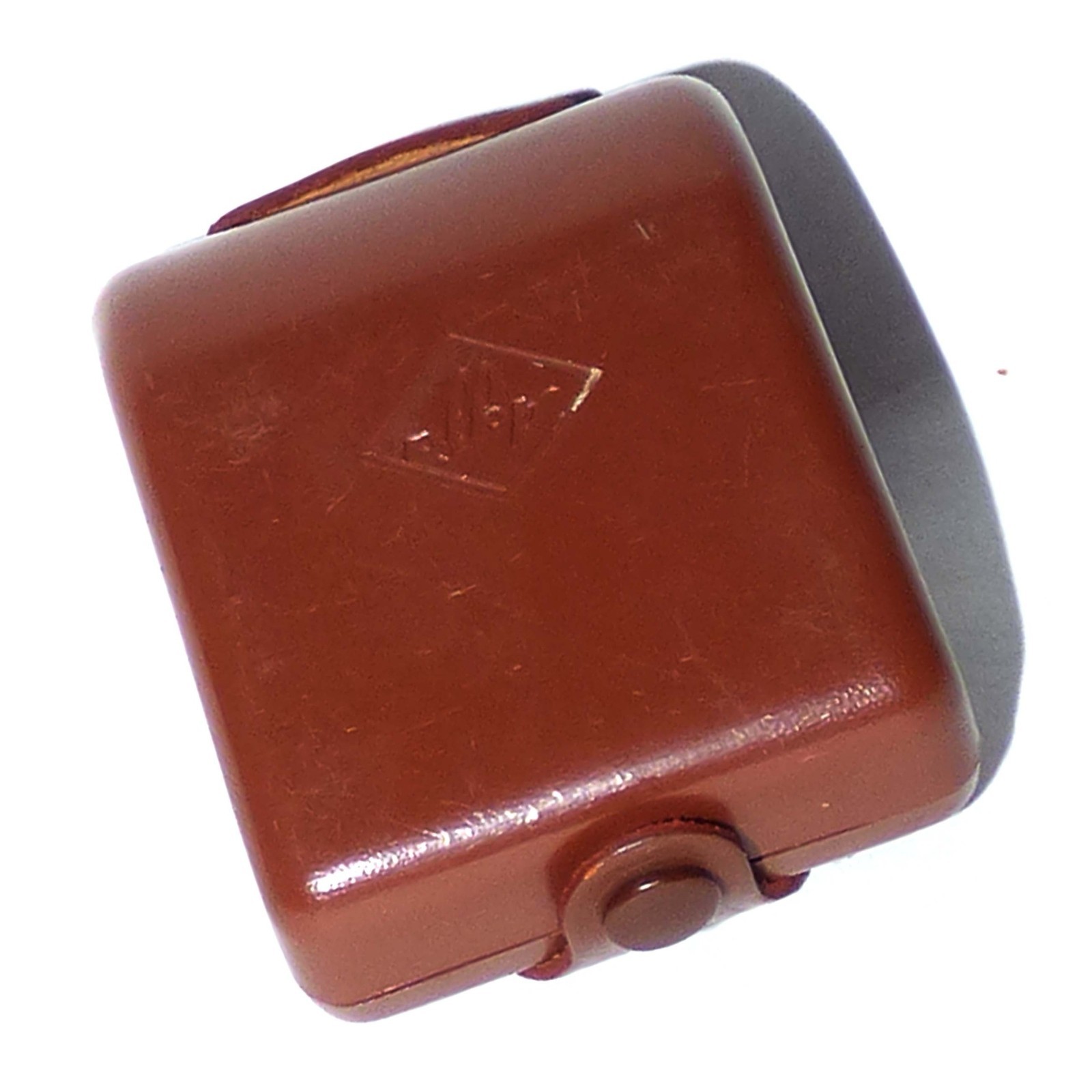 Vintage Agfa Tully Pocket Flash Unit AG1 Bulb Germany with Leather Case
