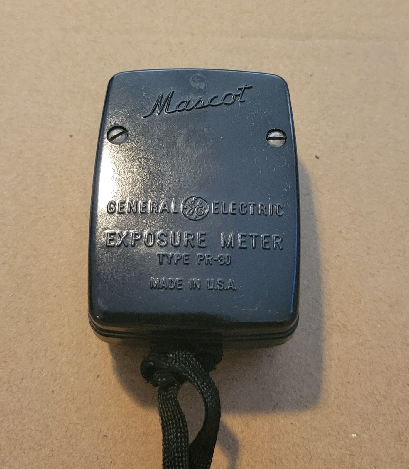 Vintage GE PR-30 Mascot Exposure Meter with Case