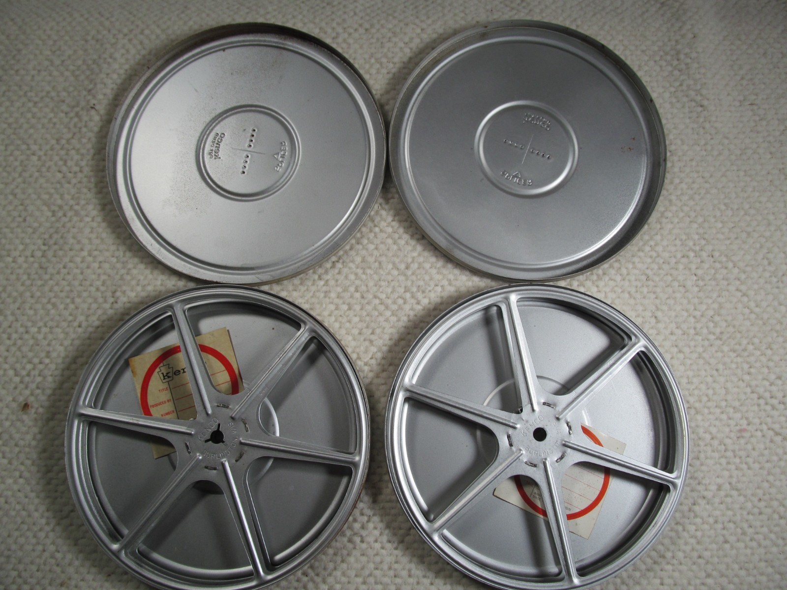 Vintage Metal Super 8mm Film Reel & Canister KENCO Burlington WI Steampunk