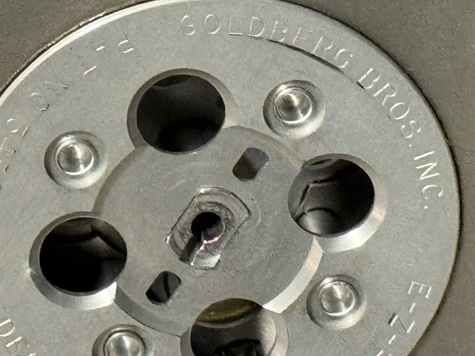 GoldBerg Brothers Inc Movie Reel 35mm Film Vintage Aluminum With EZ-Hub 24”