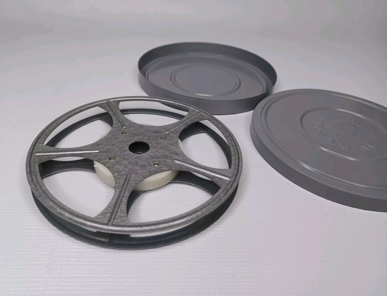 Brumberger 5″ Grey Metal Reel Case