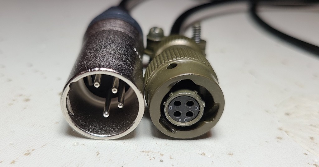Canon Scoopic 16MN 16MS Power Cable, 4-pin XLR Male, ~2m (6.6ft)