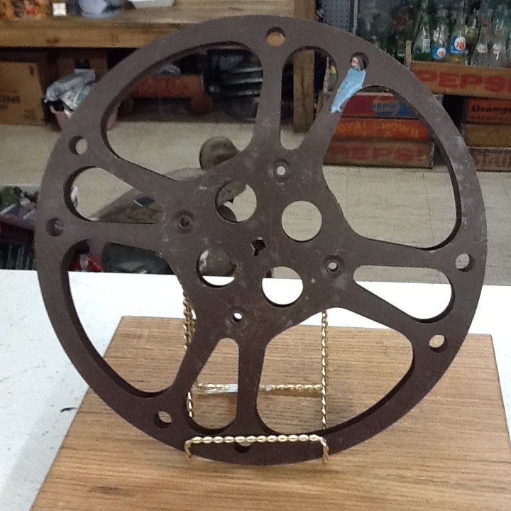 Vintage 16mm Goldberg Brothers Movie Reel Metal Brown Aluminum 12 Inches