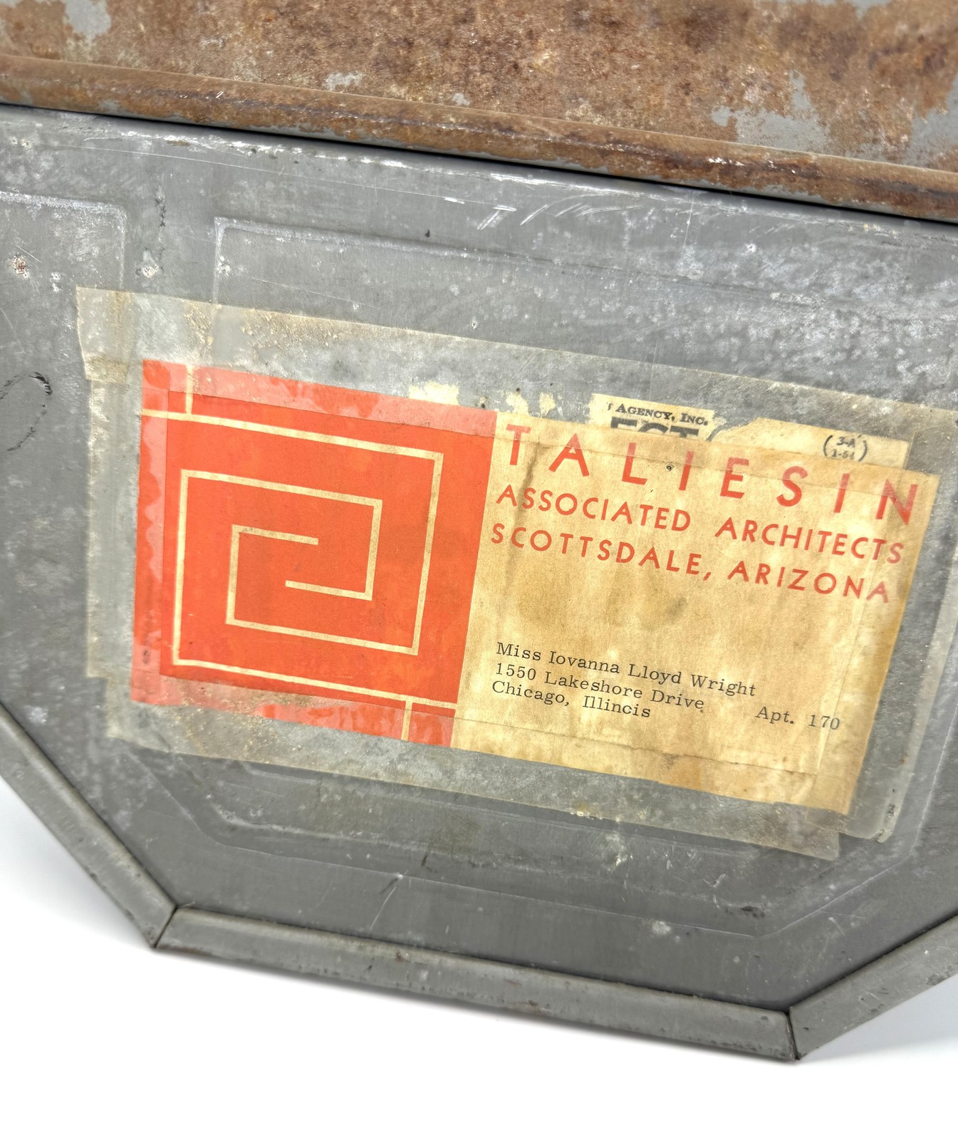 Vintage Frank Lloyd Wright 35mm Film Canister w/ Reel Taliesin West to Iovanna