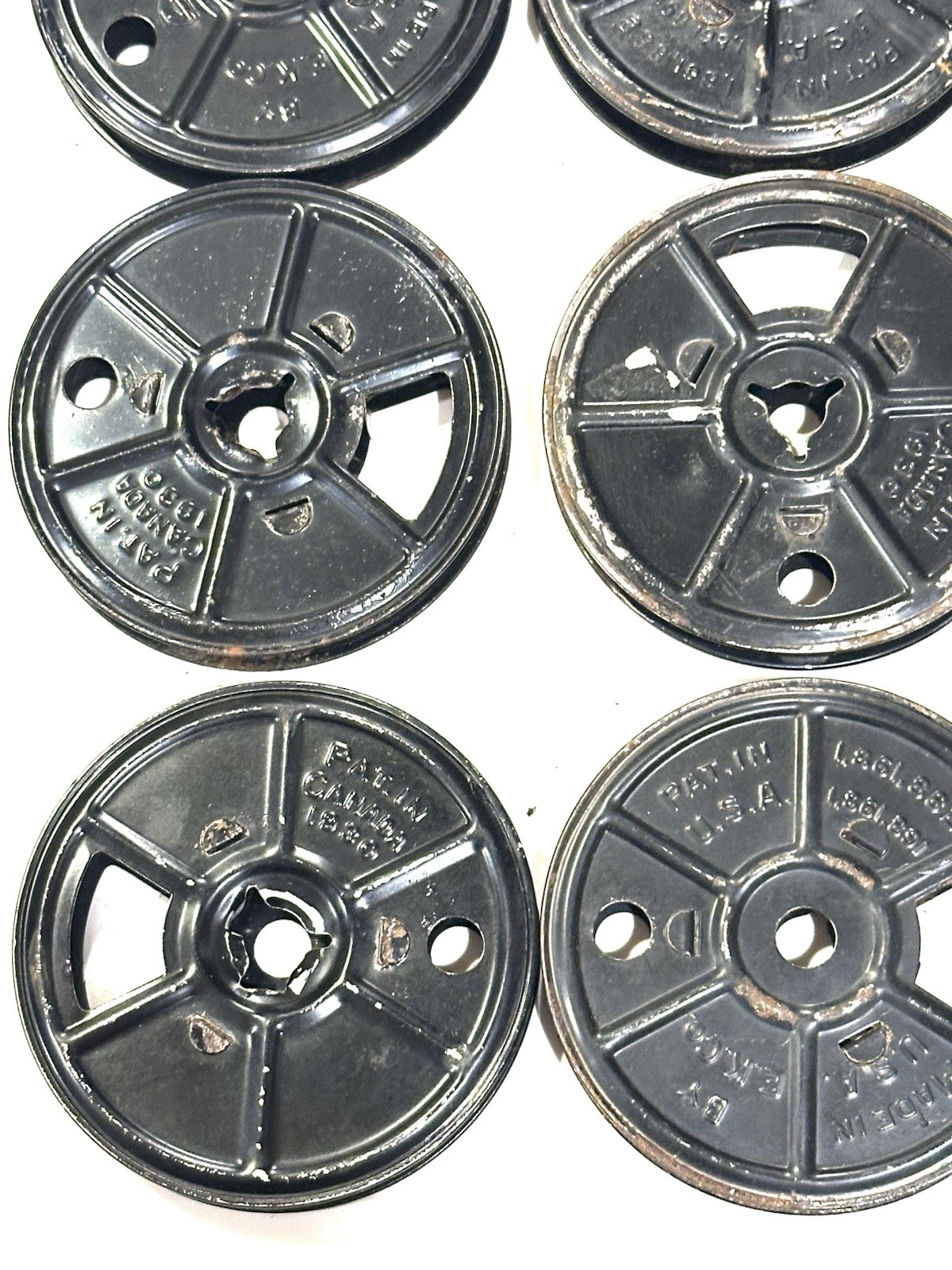9 VTG Eastman Kodak (E.K. Co.) Metal 8mm 2 7/8” D. Film Movie Reels AsFound 1930