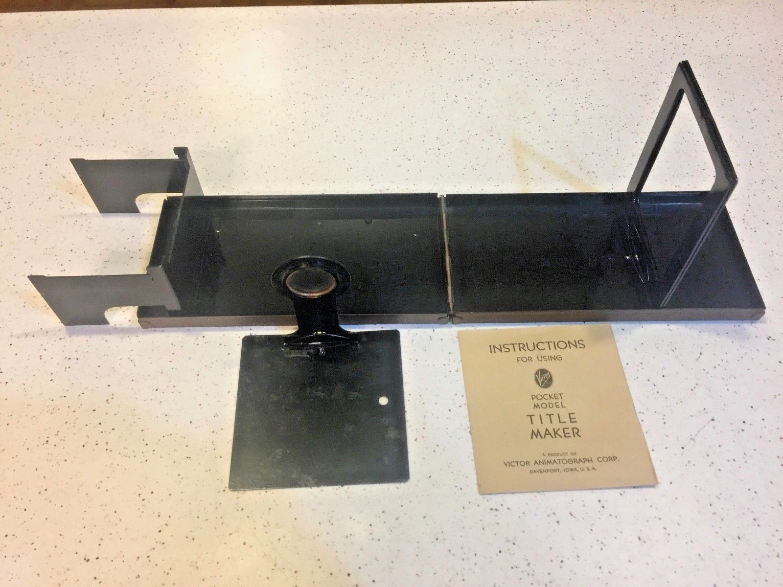 THE CINE TITLER POCKET VICTOR ANIMATOGRAPH CORP – Antique – NICE!