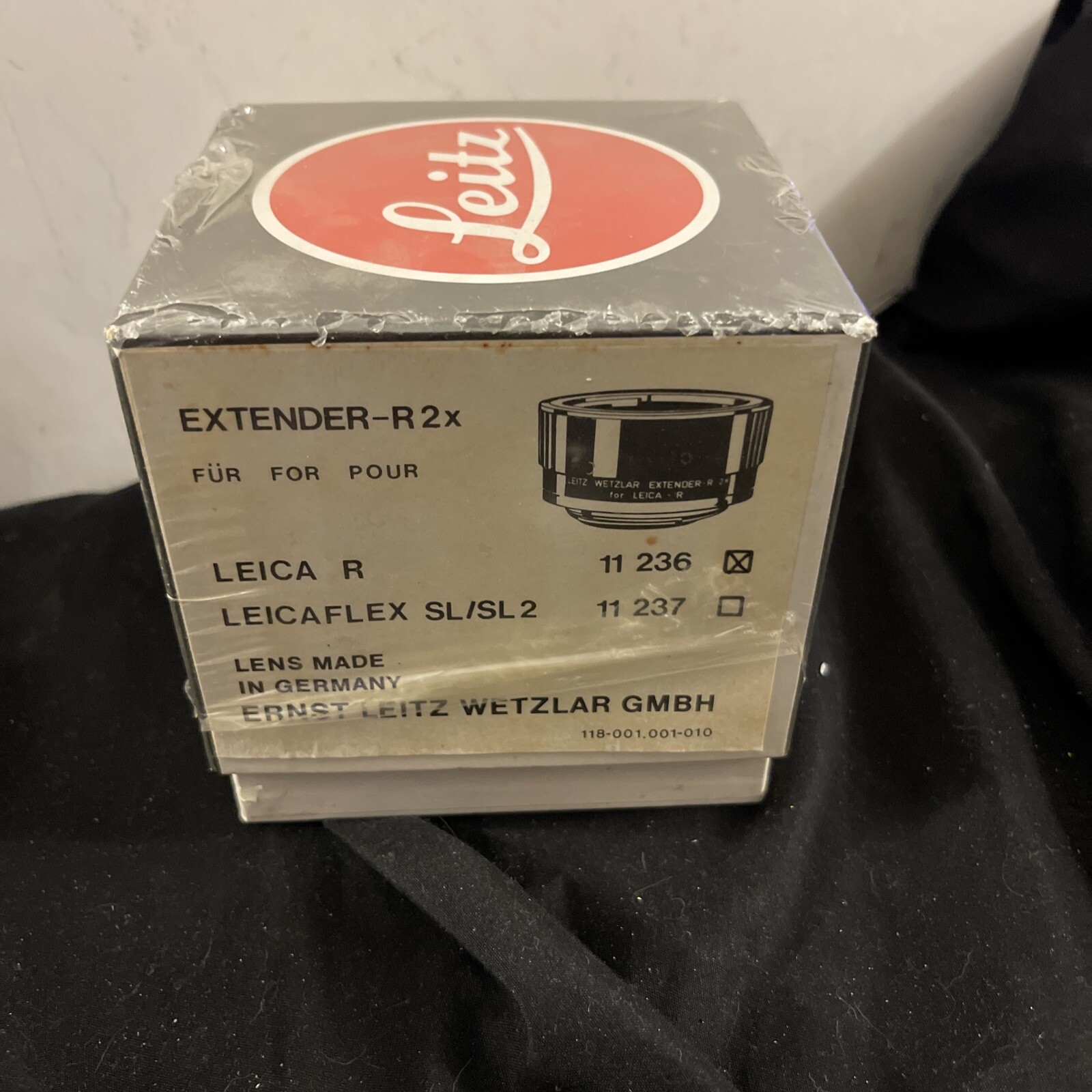 Leitz Leica Empty Box for Extender R2x 11236 Ser# 3237197 W/ Bag & Packing