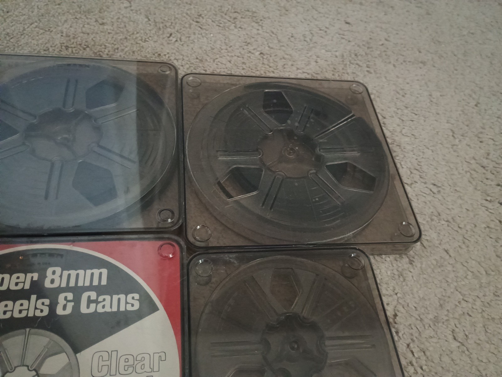 Tuscan Star-D dual 8mm film reels,cans Automatic load 400ft ,200ft 6 Lot