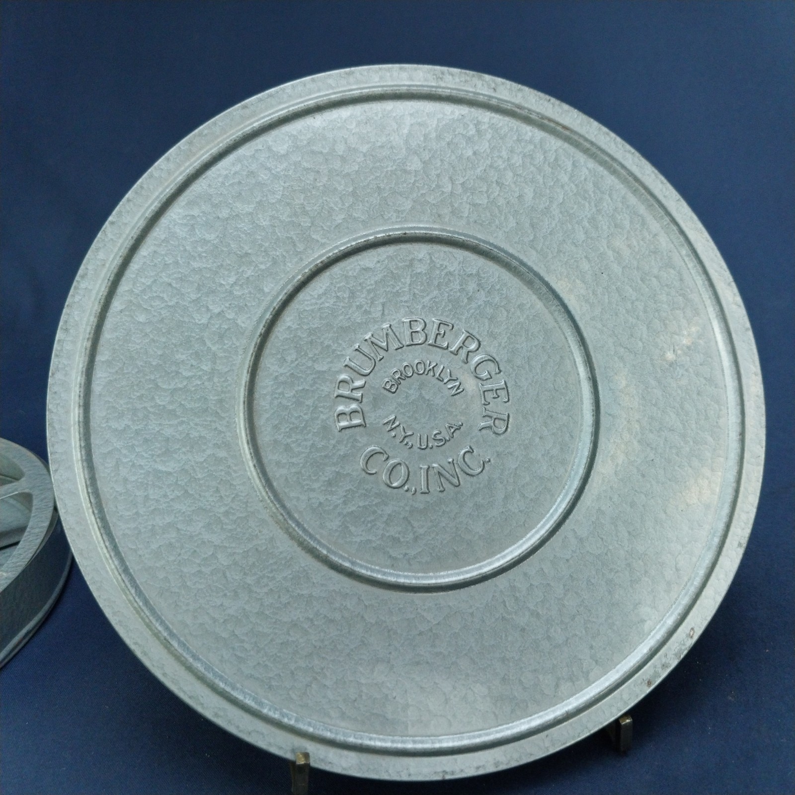 RARE Vintage Brumberger 7 1/4″ CO.INC REEL TIN Made in USA 8mm