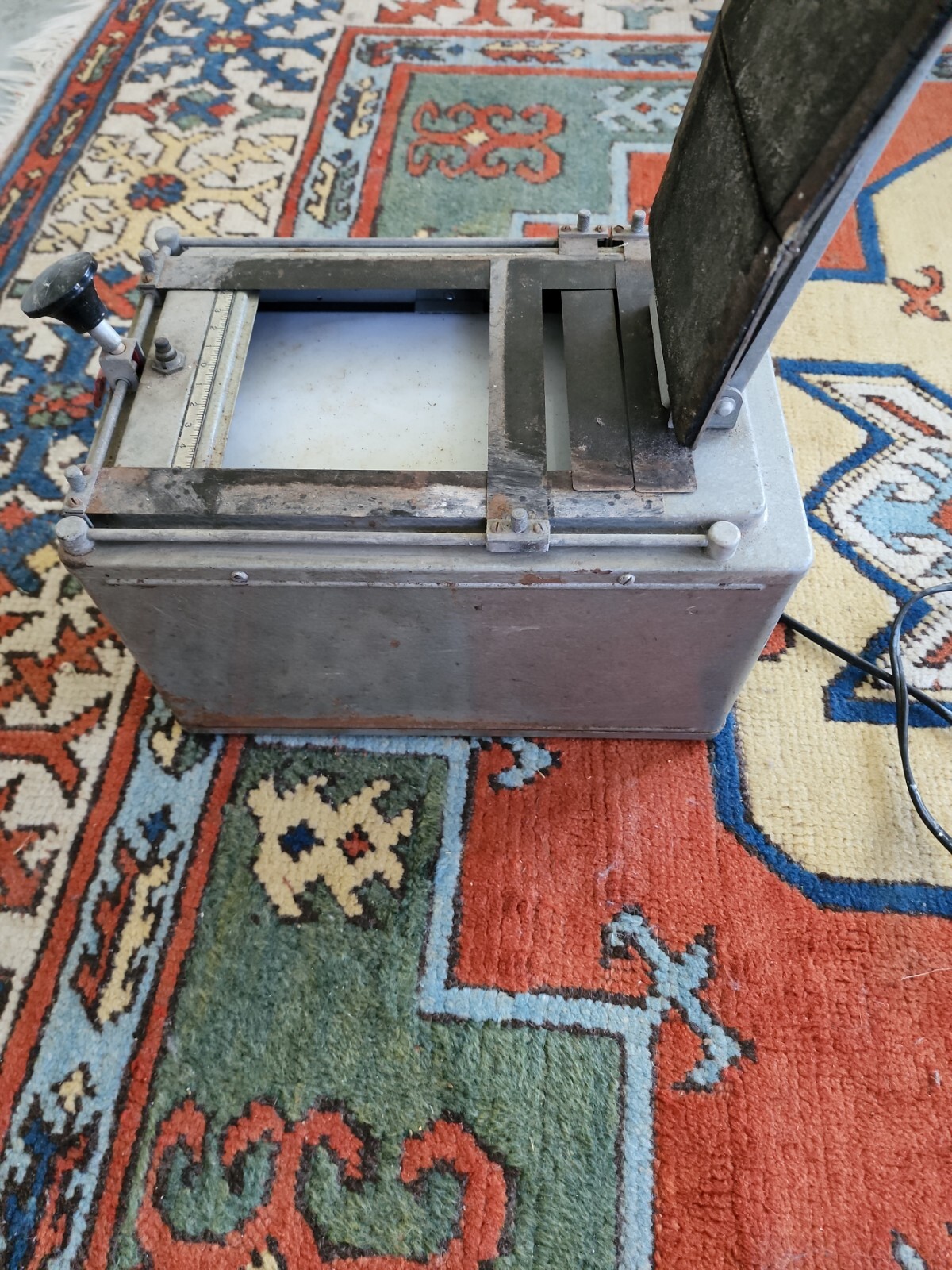 Brumberger Photo Negative viewer medium format Vintage Antique with light bulbs