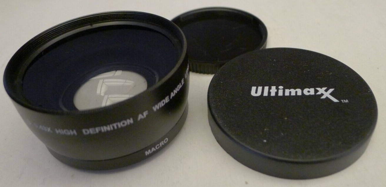 XIT 58mm Pro Series .43X HD AF Wide Angle Lens +Lens Caps