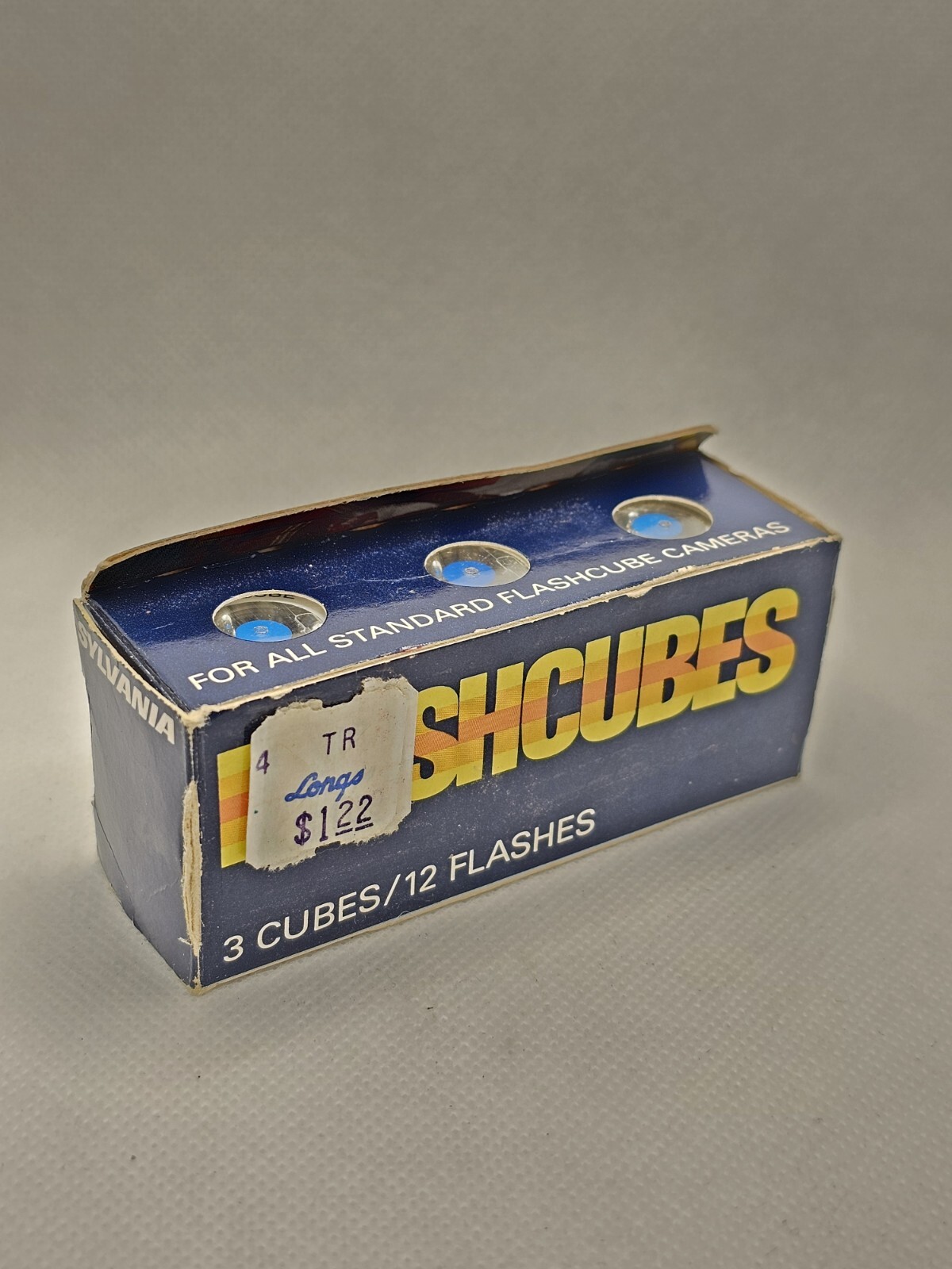 Vintage Sylvania Flashcubes 3 Cubes 12 Flashes New in the box
