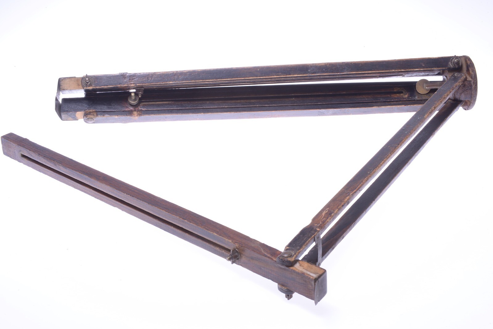 ✅ ANTIQUE WOOD TRIPOD 140CM 55.11″ GLASS PLATE LARGE FORMAT FIELD CAMERA