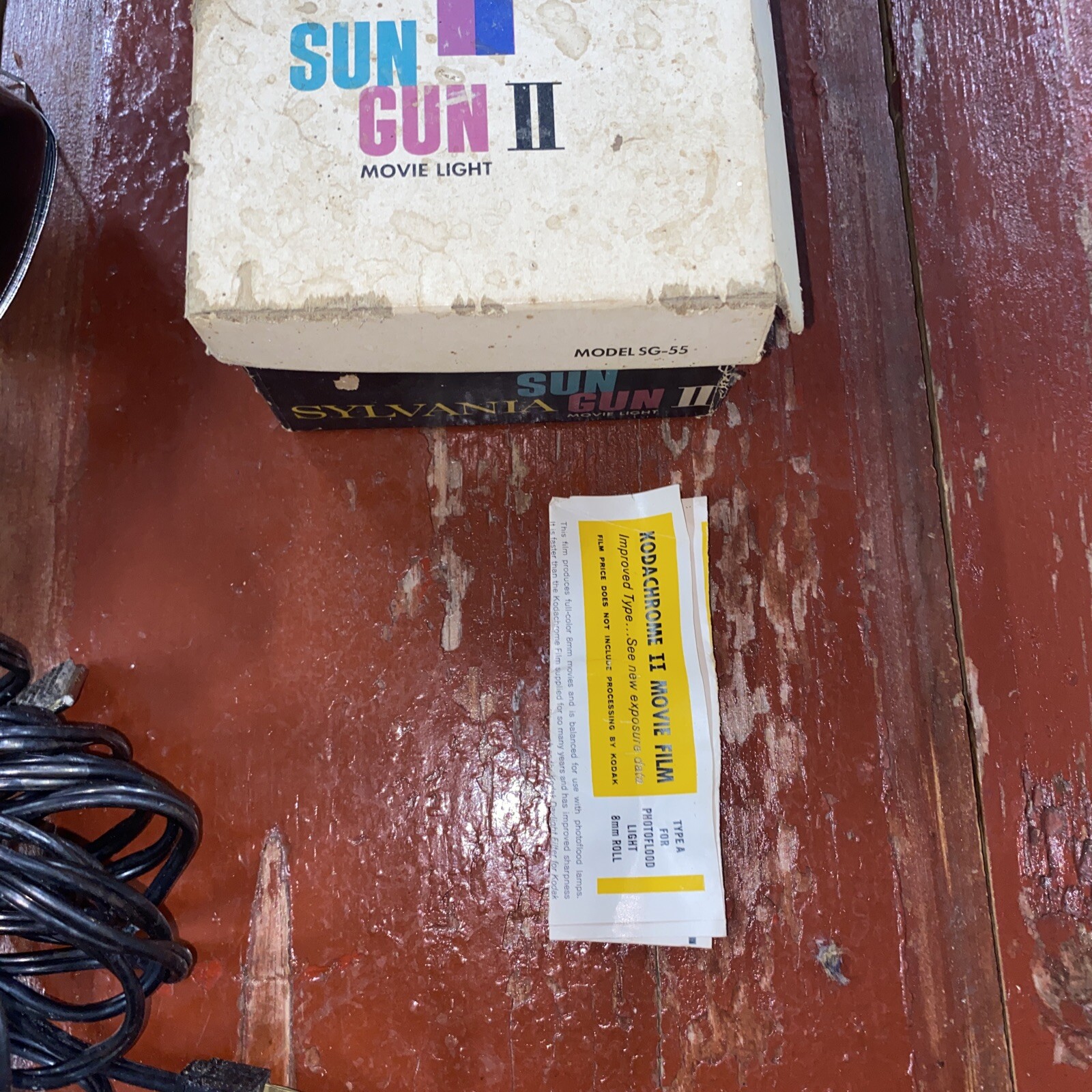 Vintage SYLVANIA SUN GUN II Movie Light SG-55 Tested & Works