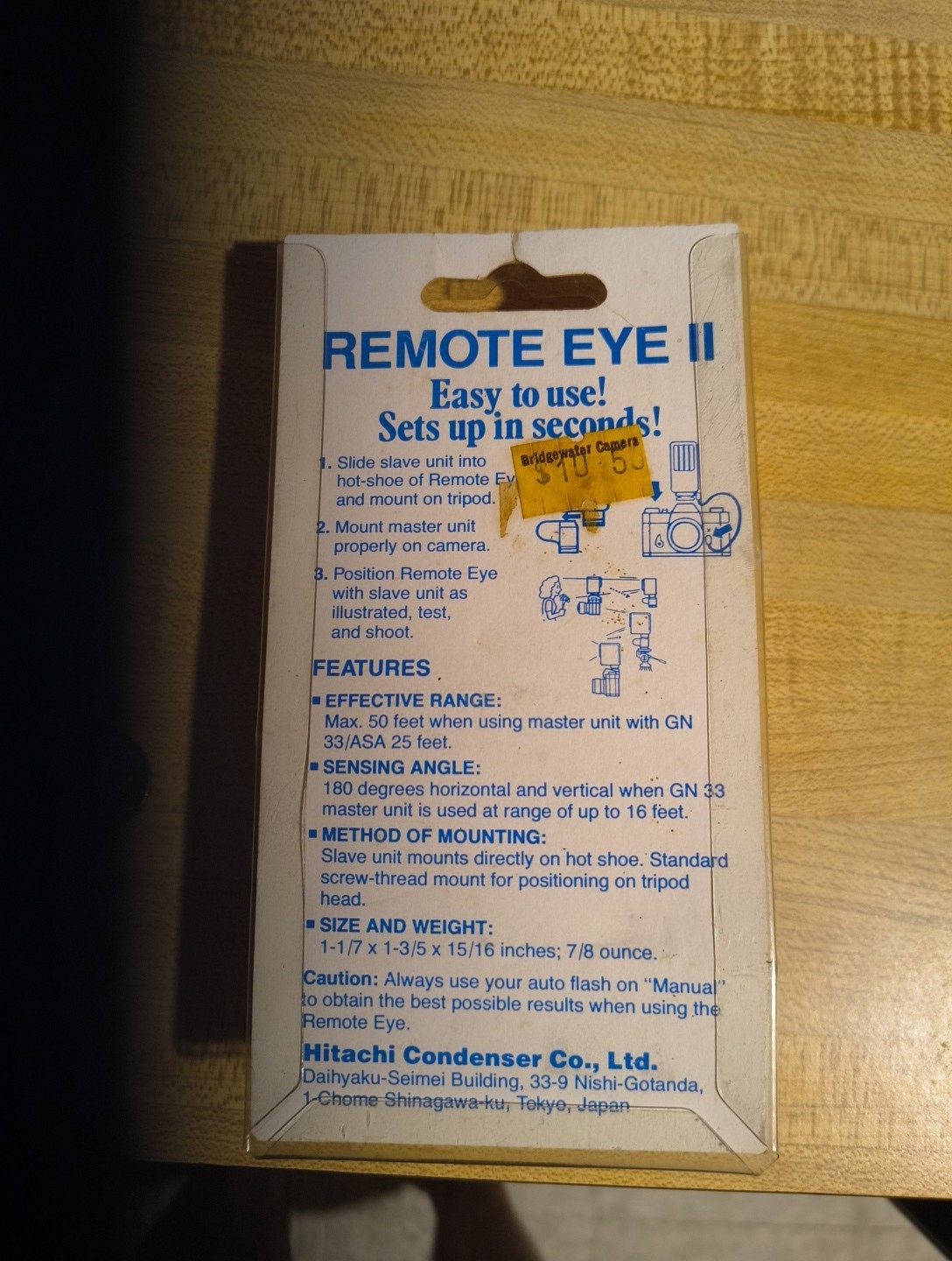 Hitacon Remote Eye II Flash Trigger rare NOS