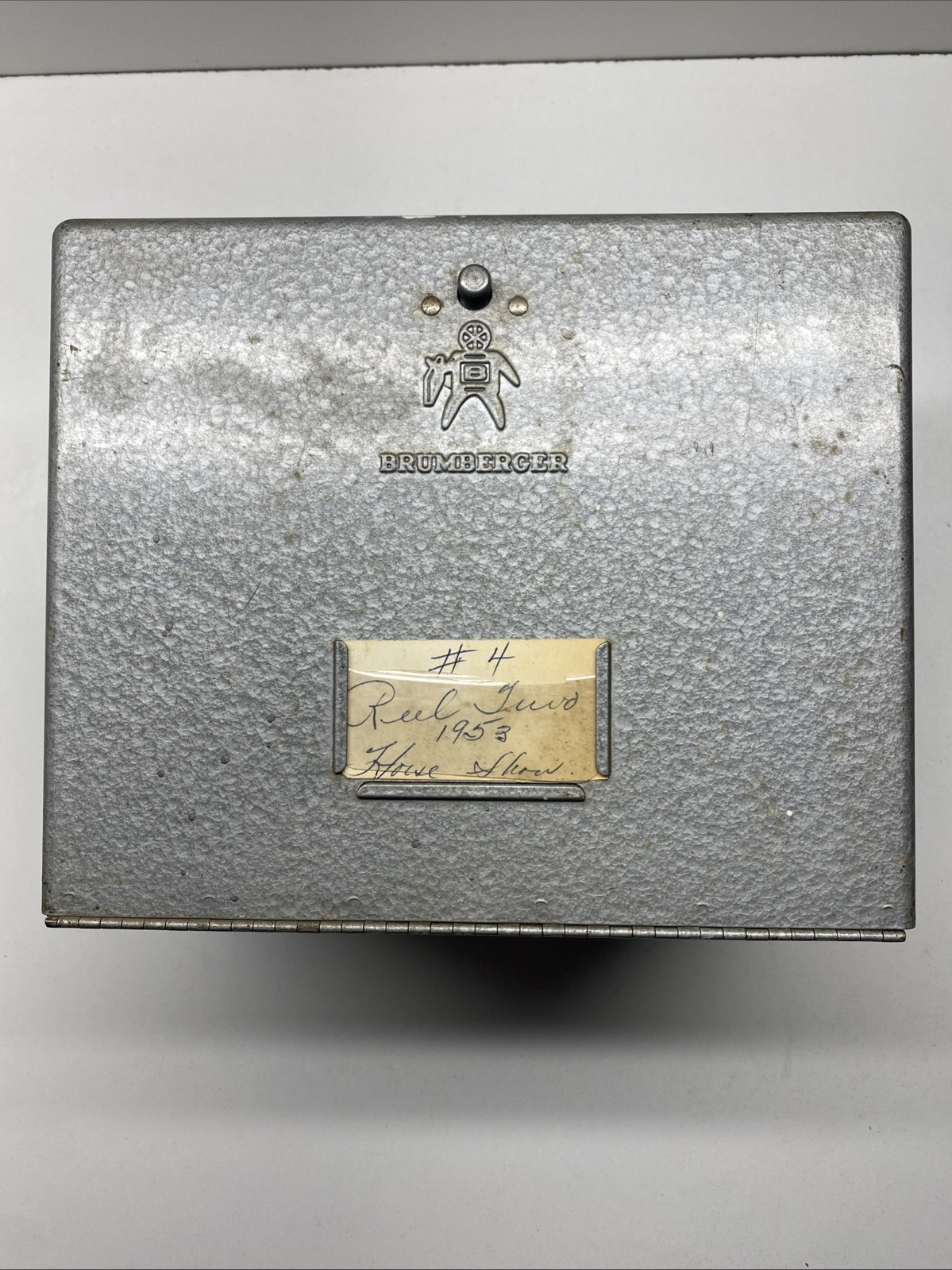 Brumberger 12 Reel 8mm Film Storage Case Metal Box Holder VGC…B93