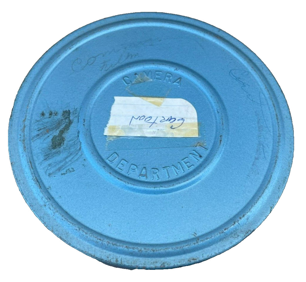 Vintage Cartoon Film Reel Case Metal Camera Zayre Deparment