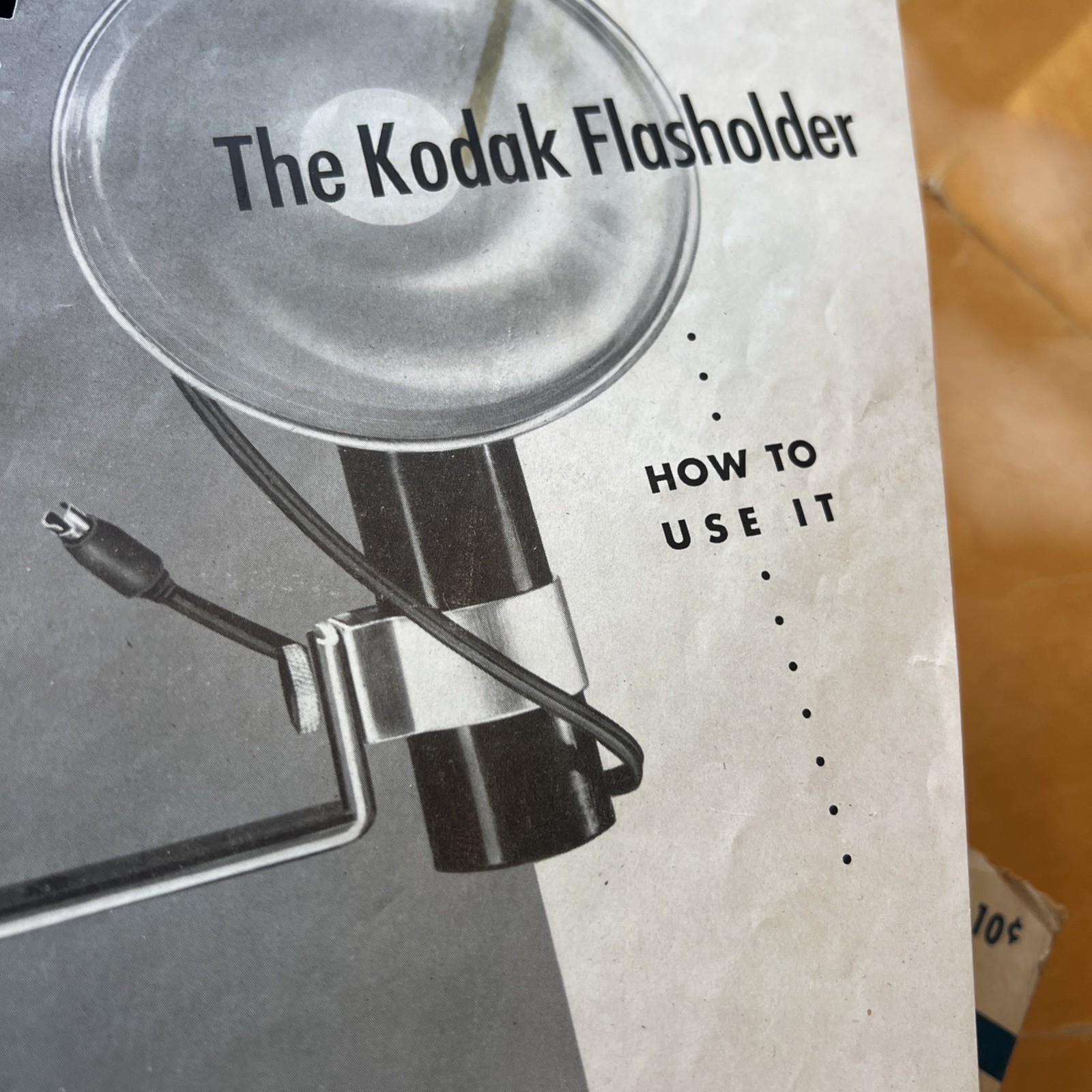 Vintage Kodak Flash Holder With Bracket for Kodak Reflex Original Box