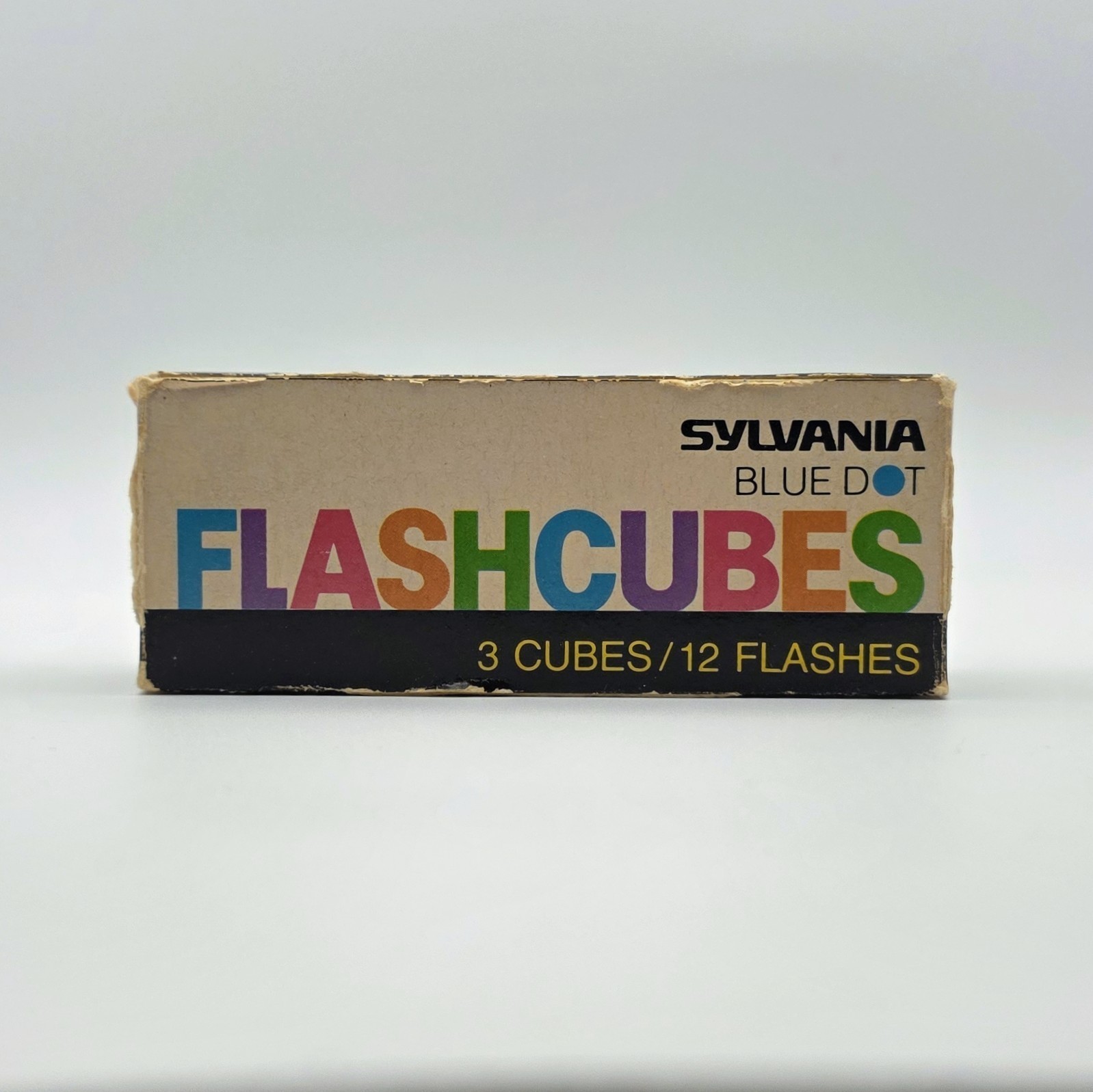 Vintage Sylvania Blue Dot Camera Flashcubes 3 Cubes 12 Flashes