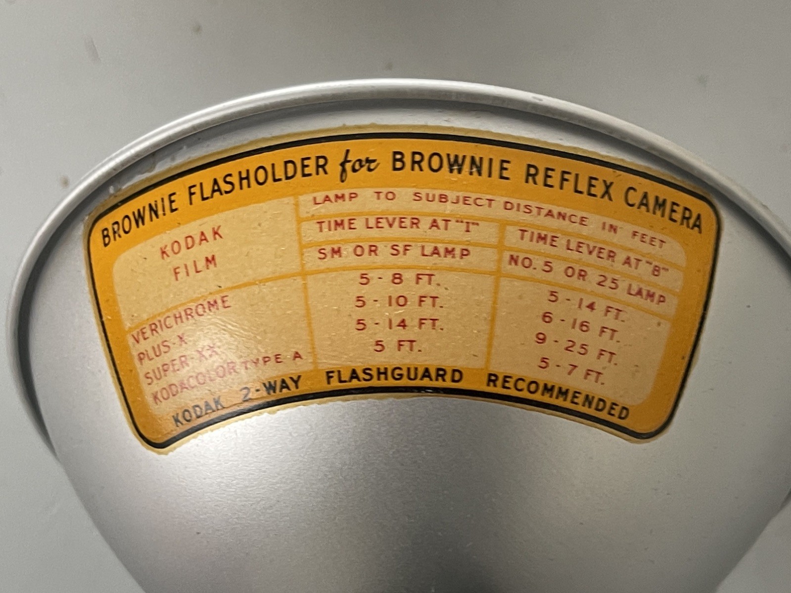 Vintage Kodak Brownie Flasholder for Brownie Reflex Synchro Model w/Original Box