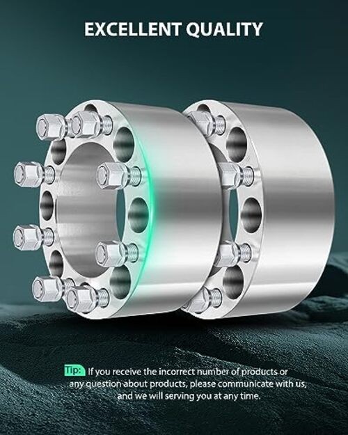 2X 8 Lug Wheel Spacer Adapters 3 inch 8×6.5 to 8×6.5 for F250 Wheel Spacers