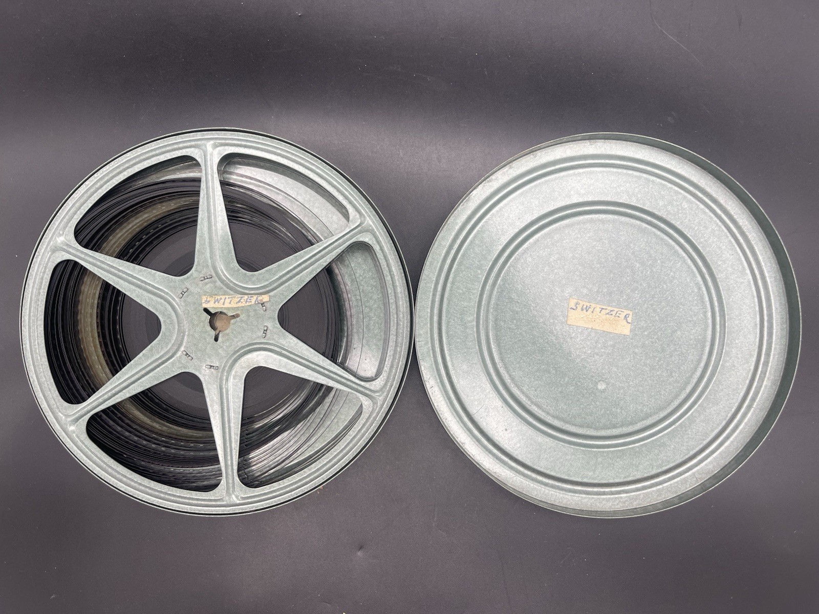 VTG 6″ Green Movie Reel, Canister, Film Family Vacation Film