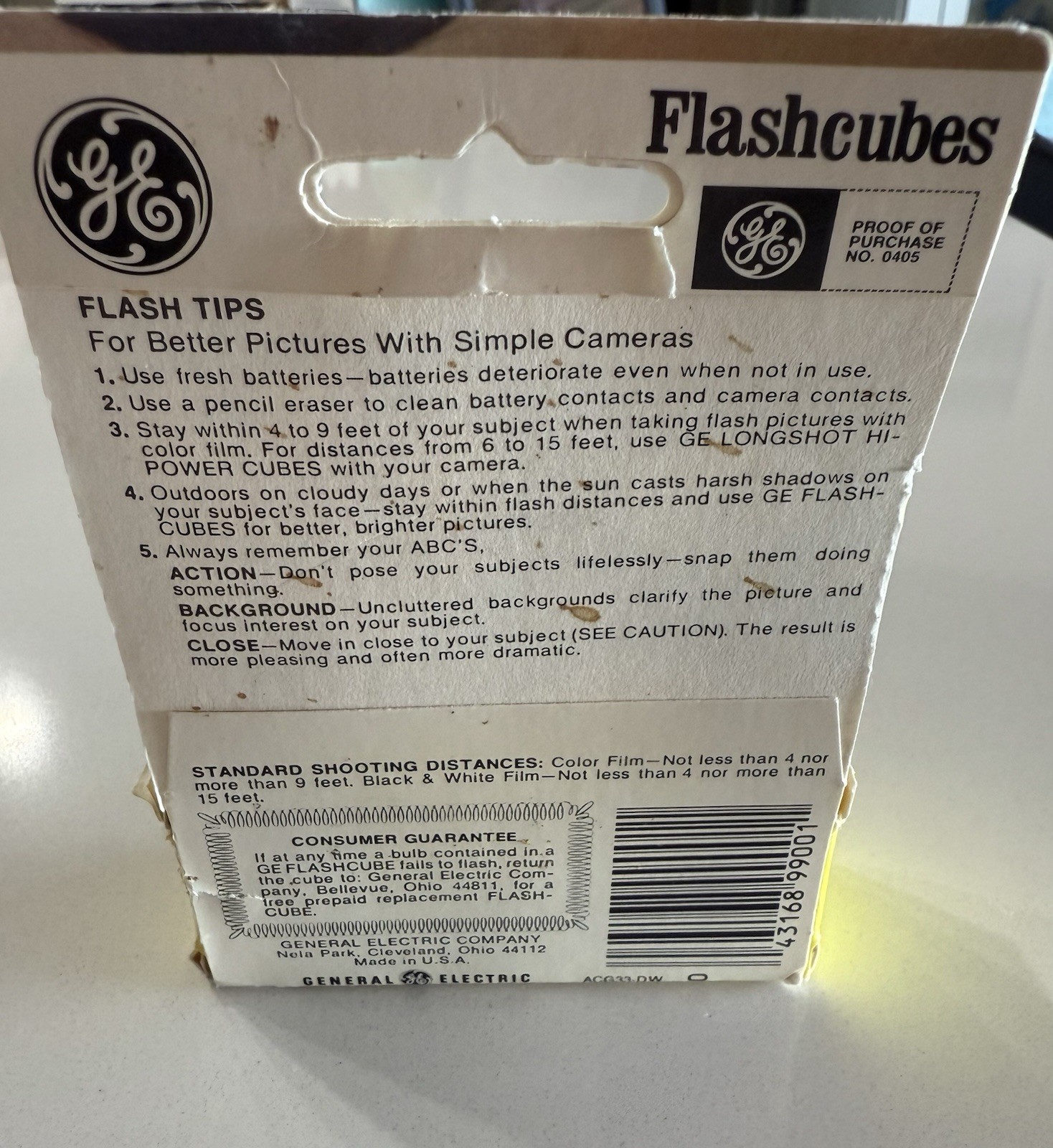 GE Flashcubes Set Of 3 Cubes in Original Box Vintage Throwback Thursday🤣