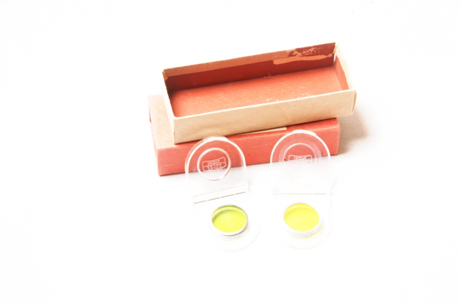 Zeiss Ikon 2 Contax Filters in Box Yellow and Green