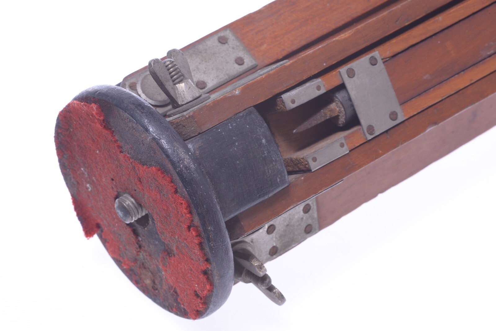 ✅ ANTIQUE WOOD TRIPOD 134CM, 52.75″ GLASS PLATE 9×12 4X5 3X4 FORMAT FIELD CAMERA