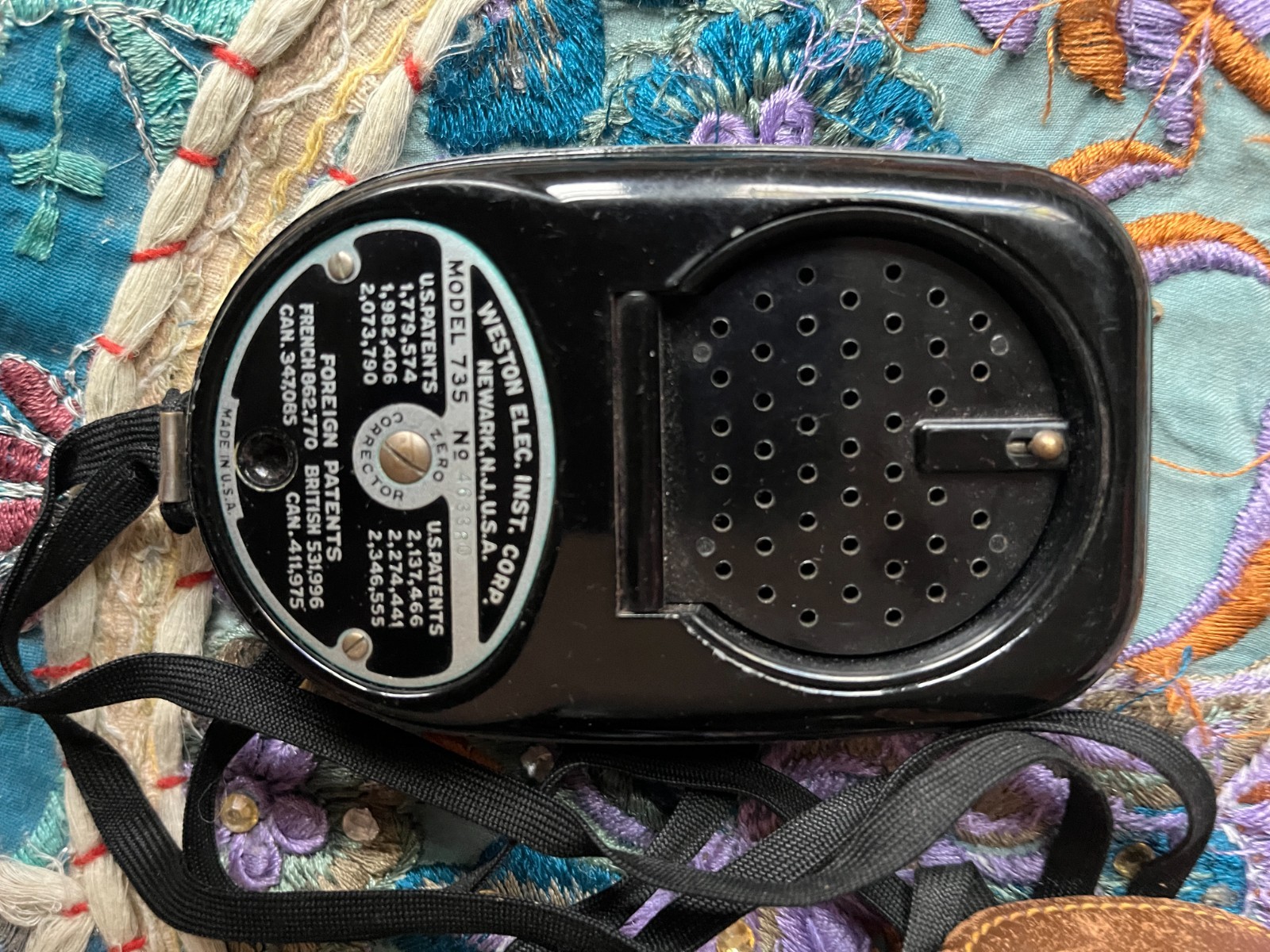 Weston Master II Cine Exposure Meter Black Vintage Selenium Powered Classic