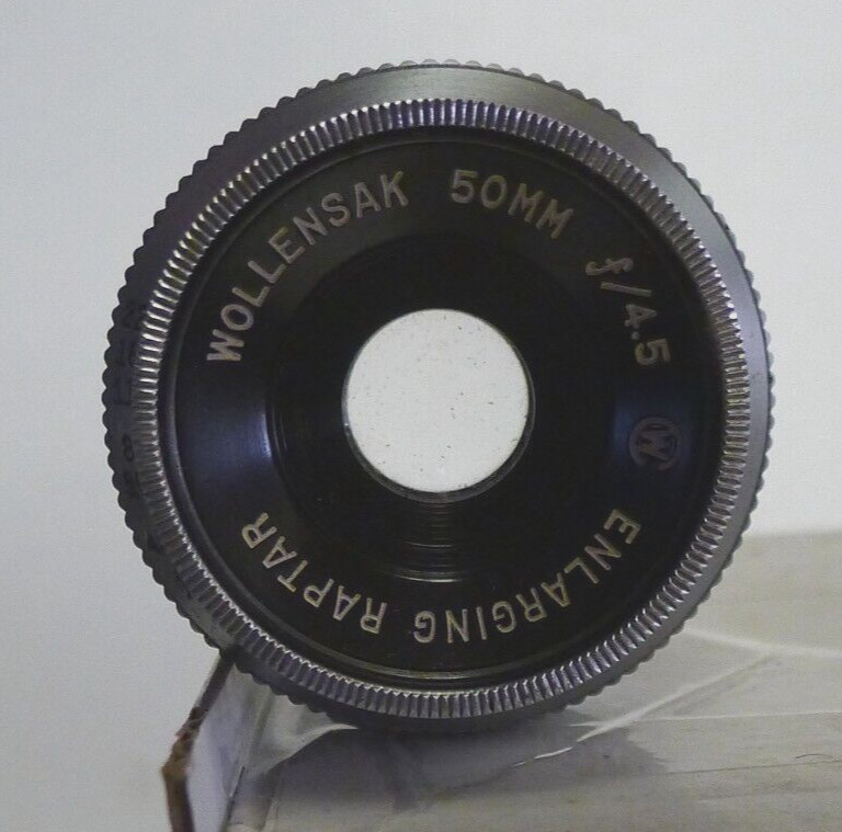 Wollensak 50mm f/4.5 Enlarging Raptar Lens – Vintage