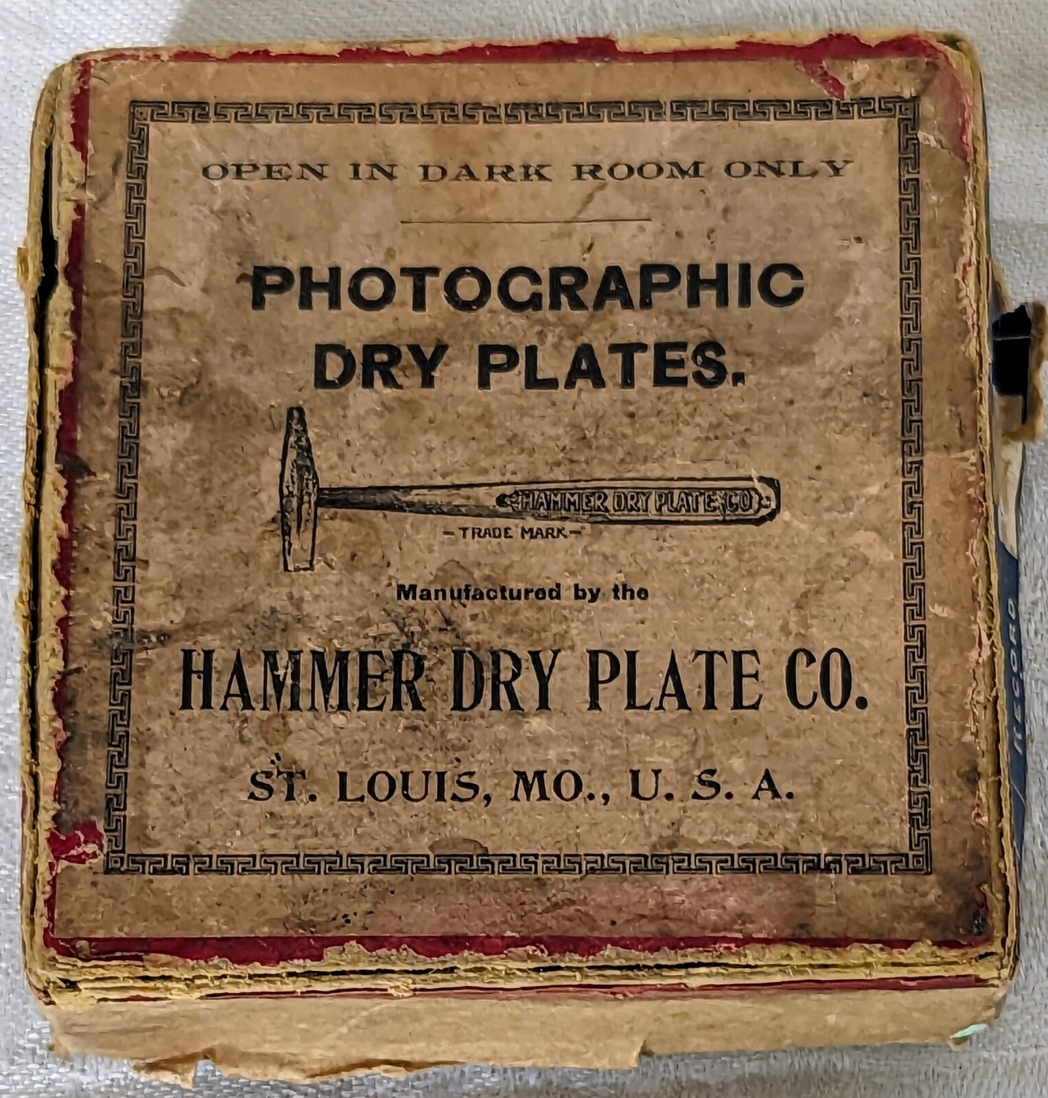 Antique Hammer Dry Plate Co. Photographic Dry Glass Plates Instantaneous Film